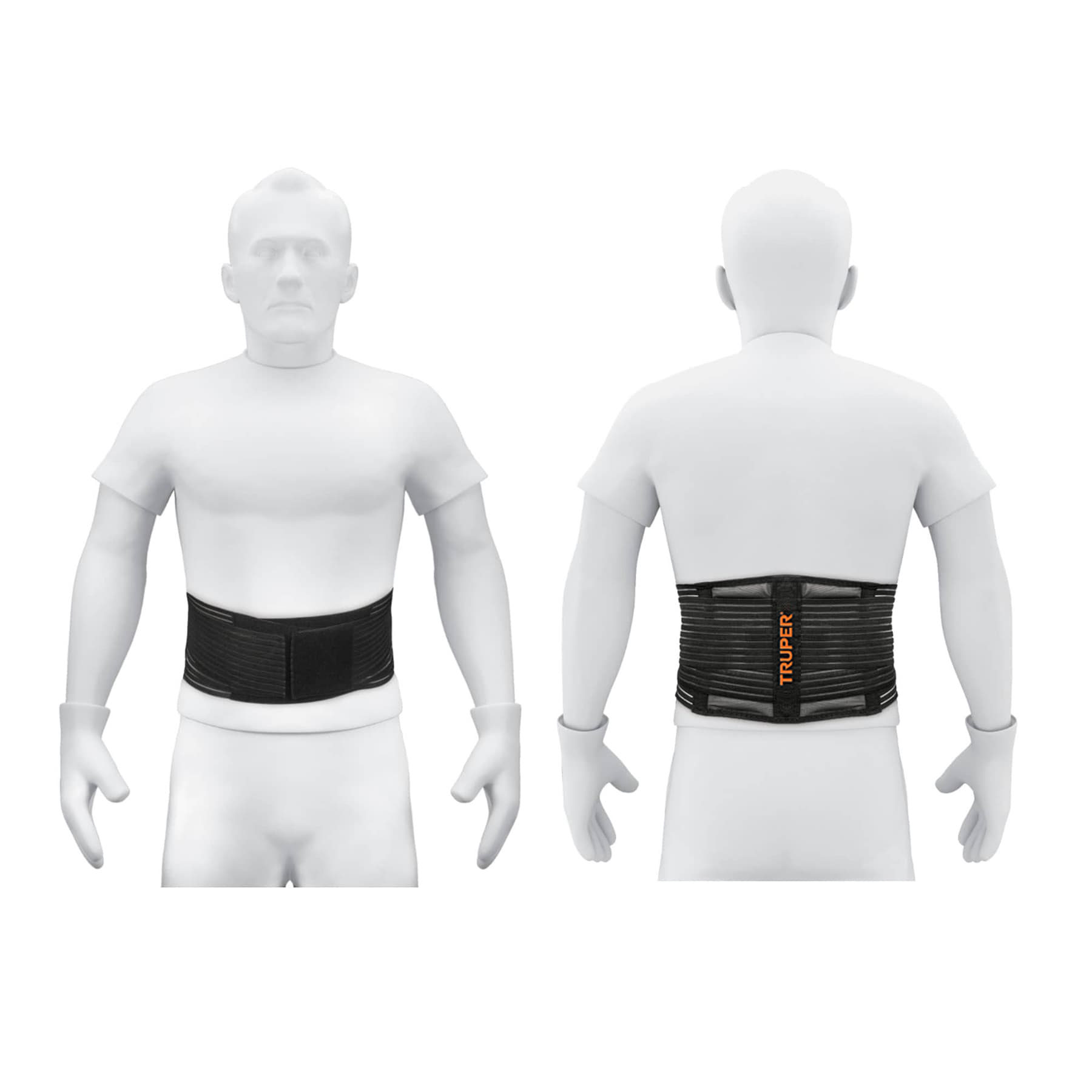 FAJA LUMBAR TIPO CINTURÓN DE MALLA TRANSPIRABLE, XG, TRUPER