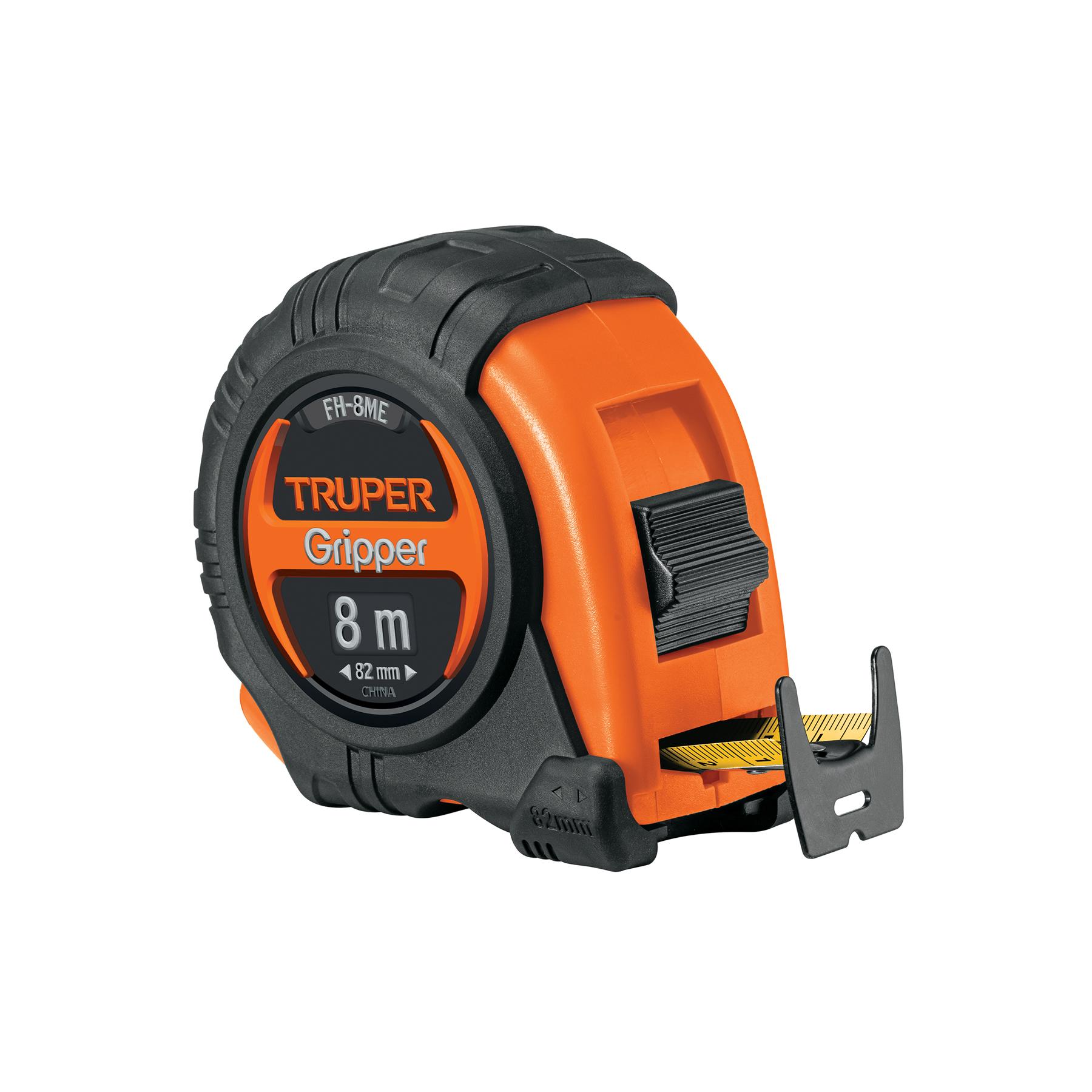 FLEXÓMETRO CONTRA IMPACTOS 8 M CINTA 25 MM GRAD. MÉTRICA