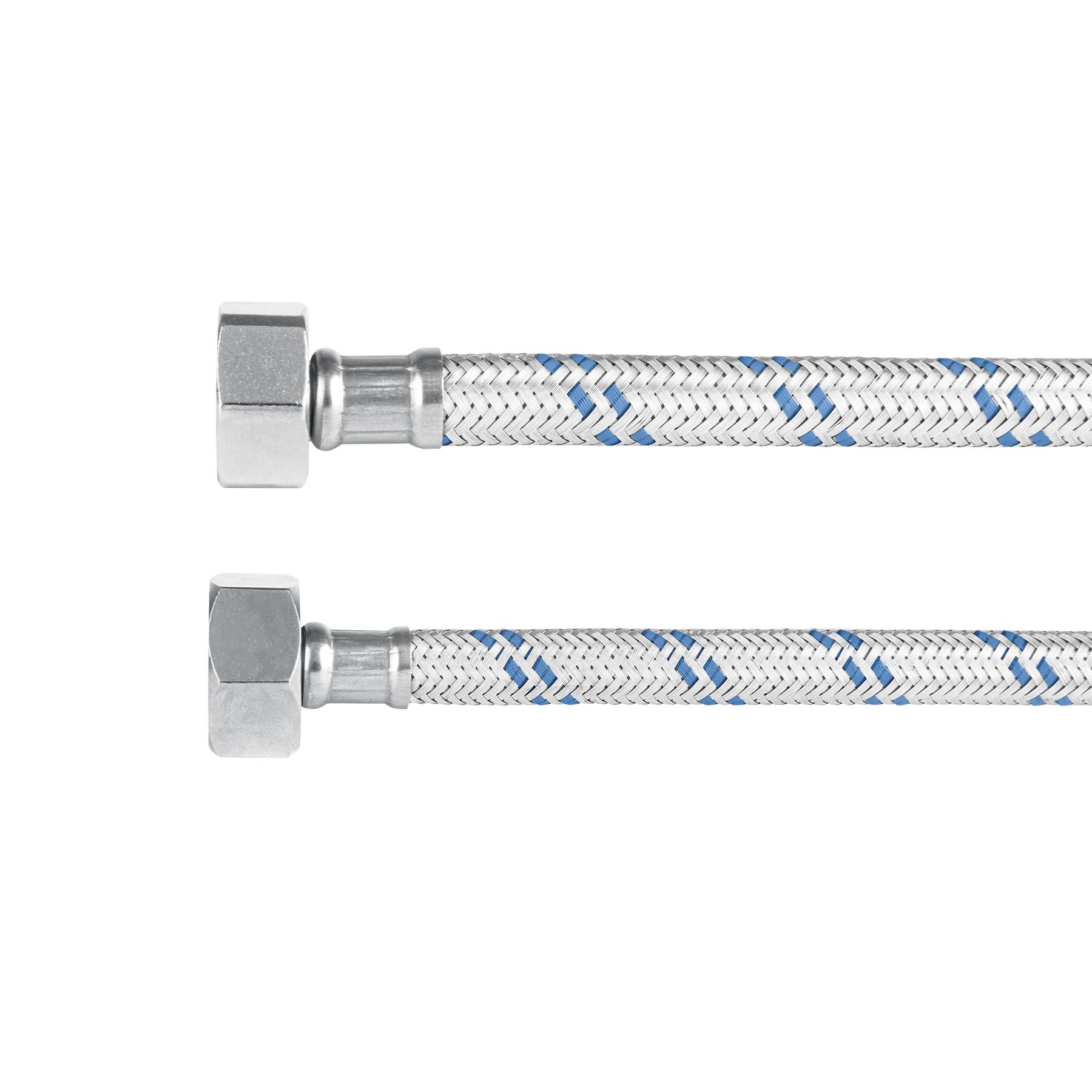 MANGUERA PARA WC, ALUMINIO, 60 CM, 1/2' X 7/8', FOSET