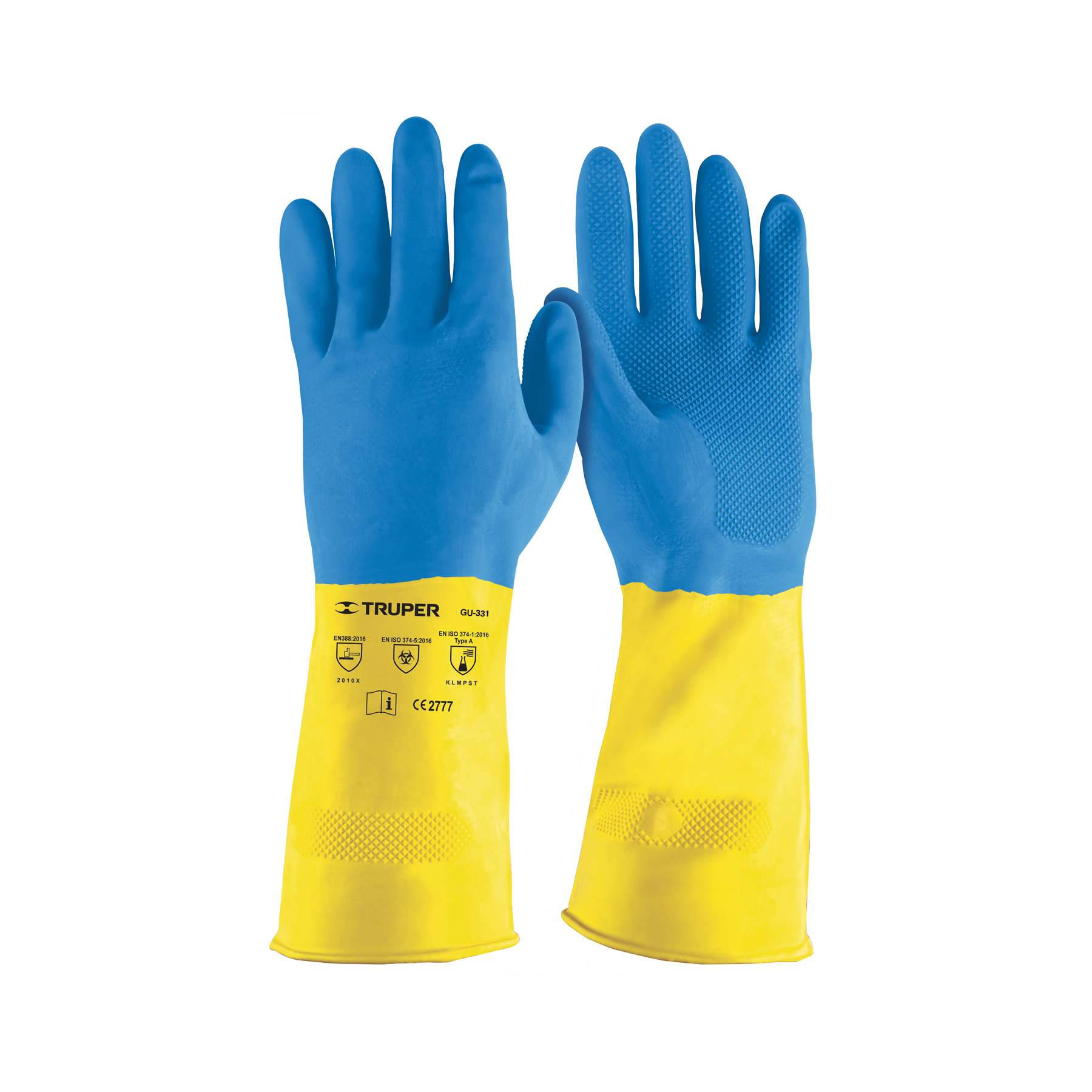 GUANTES DE LÁTEX REFORZADOS PARA LIMPIEZA, CHICOS, TRUPER