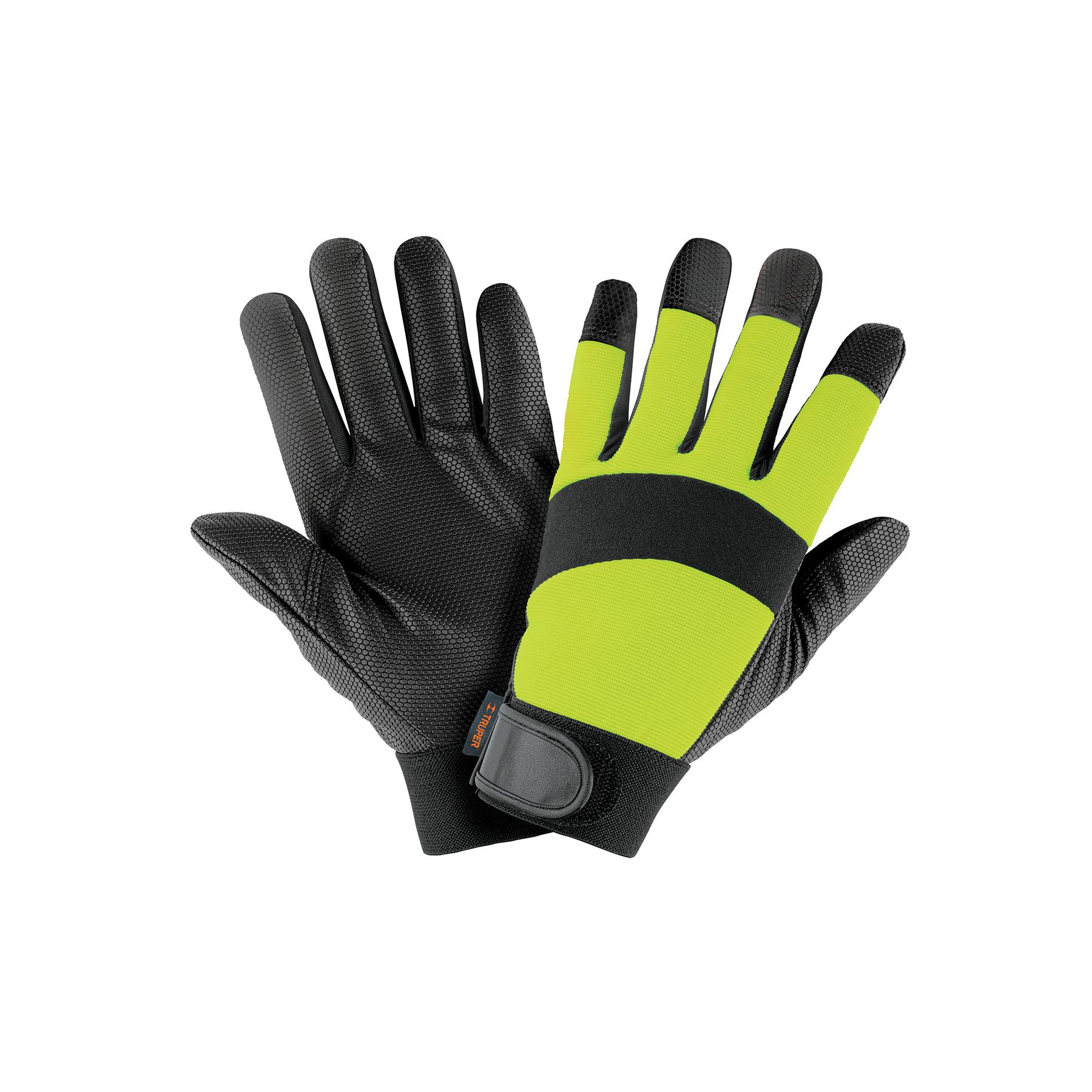 GUANTES MECÁNICO, ALTA VISIBILIDAD, PALMA POLIURETANO, VERDE