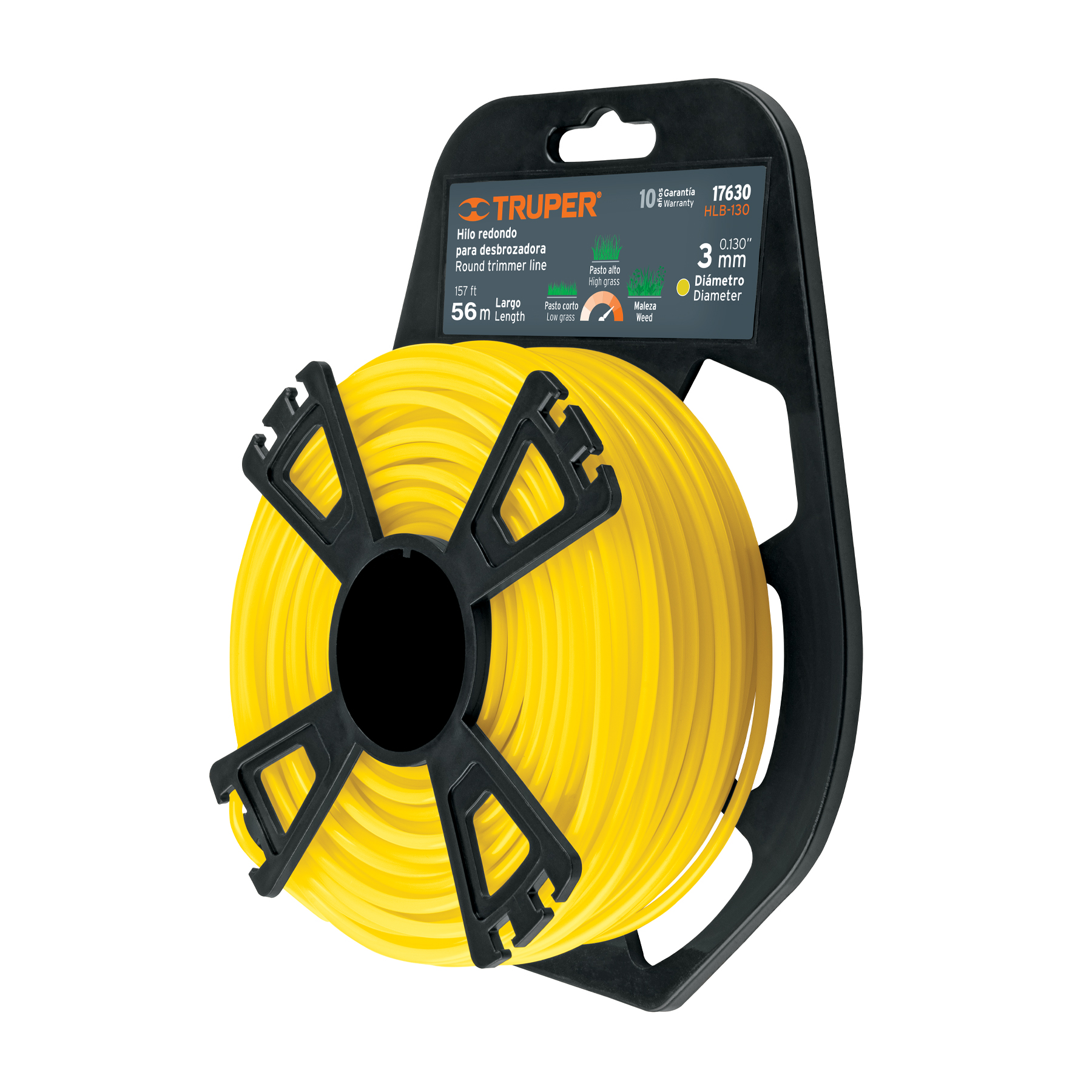 ROLLO DE HILO PARA DESBROZADORA, 3.3 MM X 48 M, TRUPER
