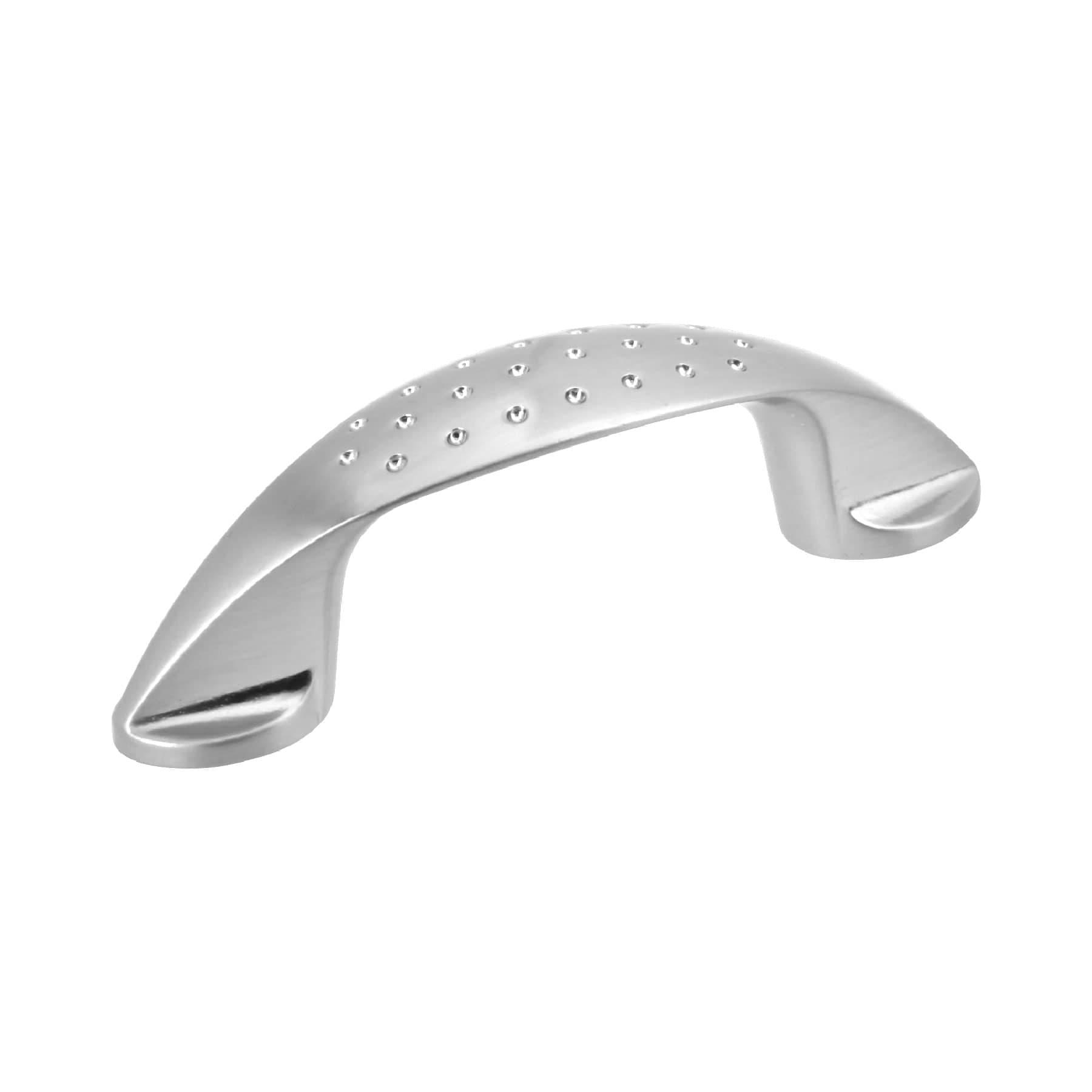 JALADERA METÁLICA DE 64MM ESTILO 'ELIPSE', NÍQUEL SATINADO