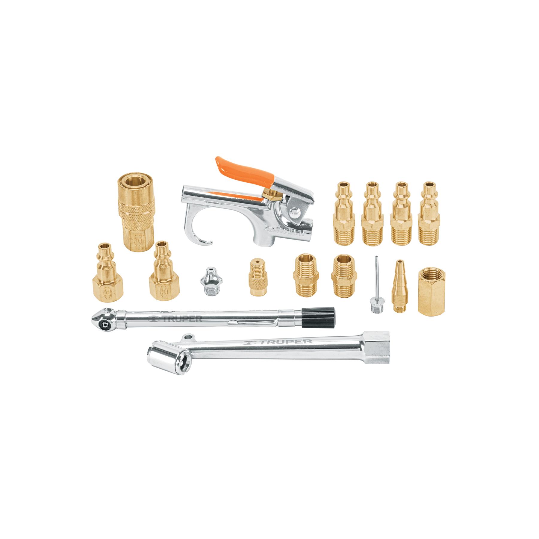 JUEGO DE 17 PIEZAS PARA COMPRESOR DE AIRE, TRUPER