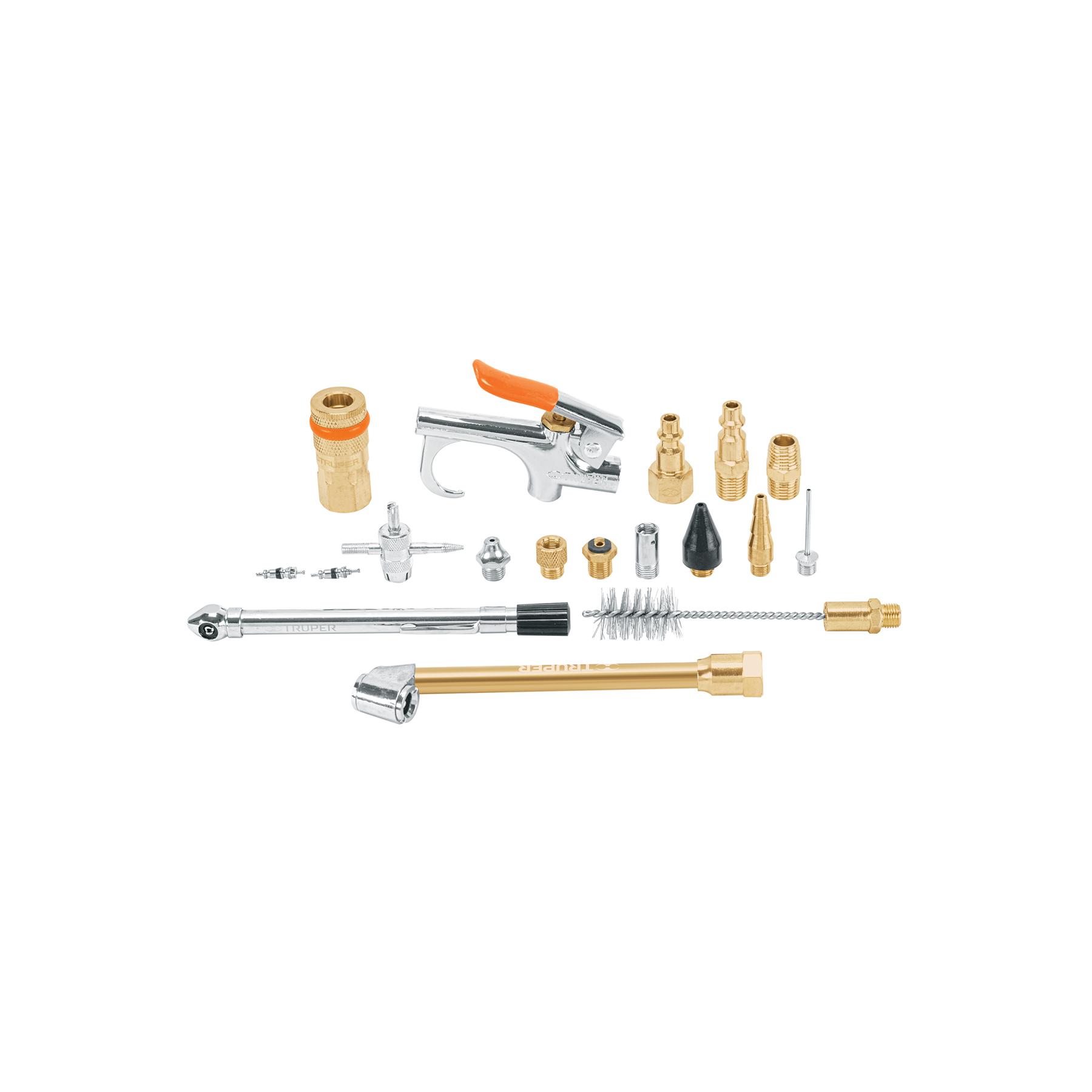 JUEGO DE 18 PIEZAS PARA COMPRESOR DE AIRE, TRUPER