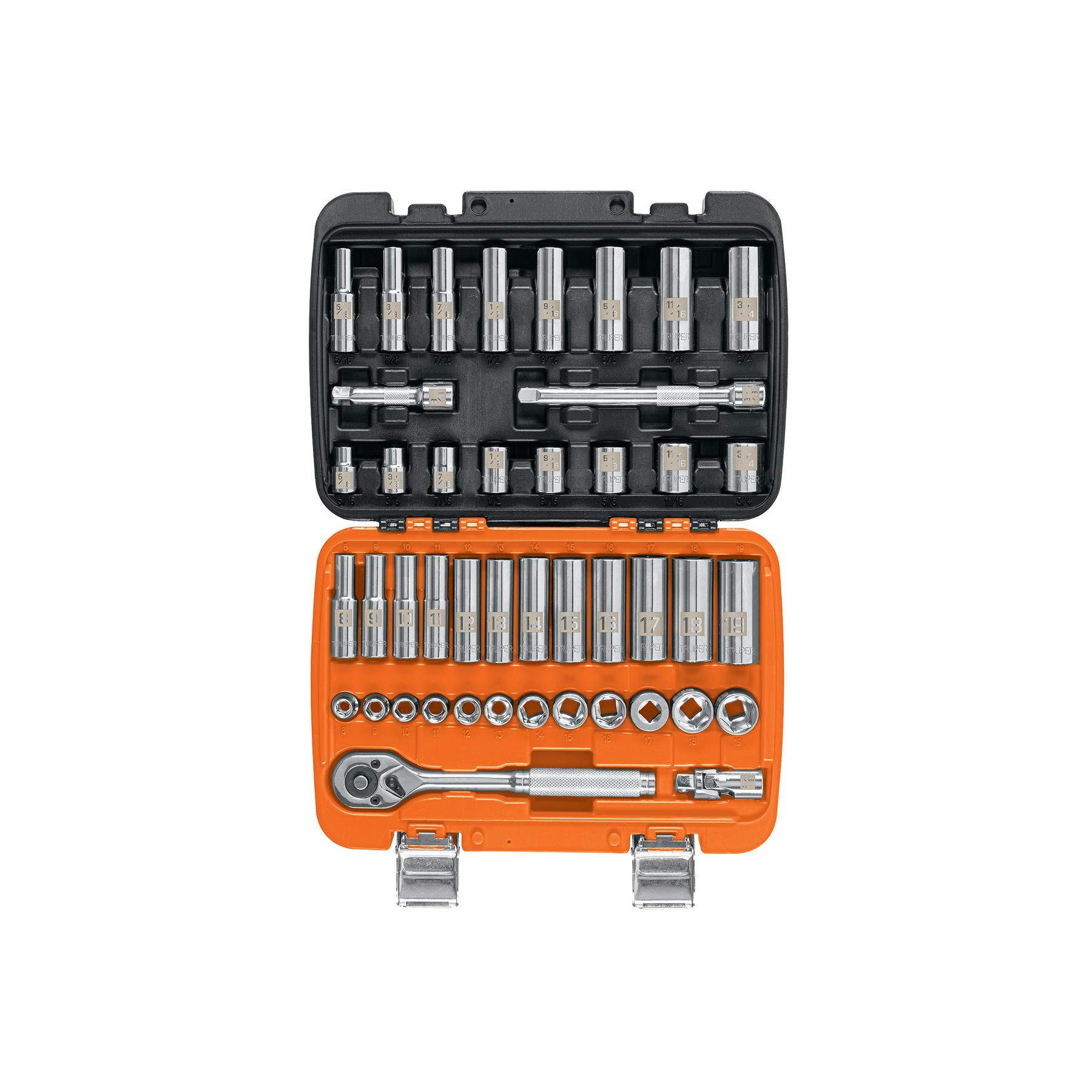 JUEGO HERRAMIENTA PARA MECÁNICO MIXTO 45 PZ