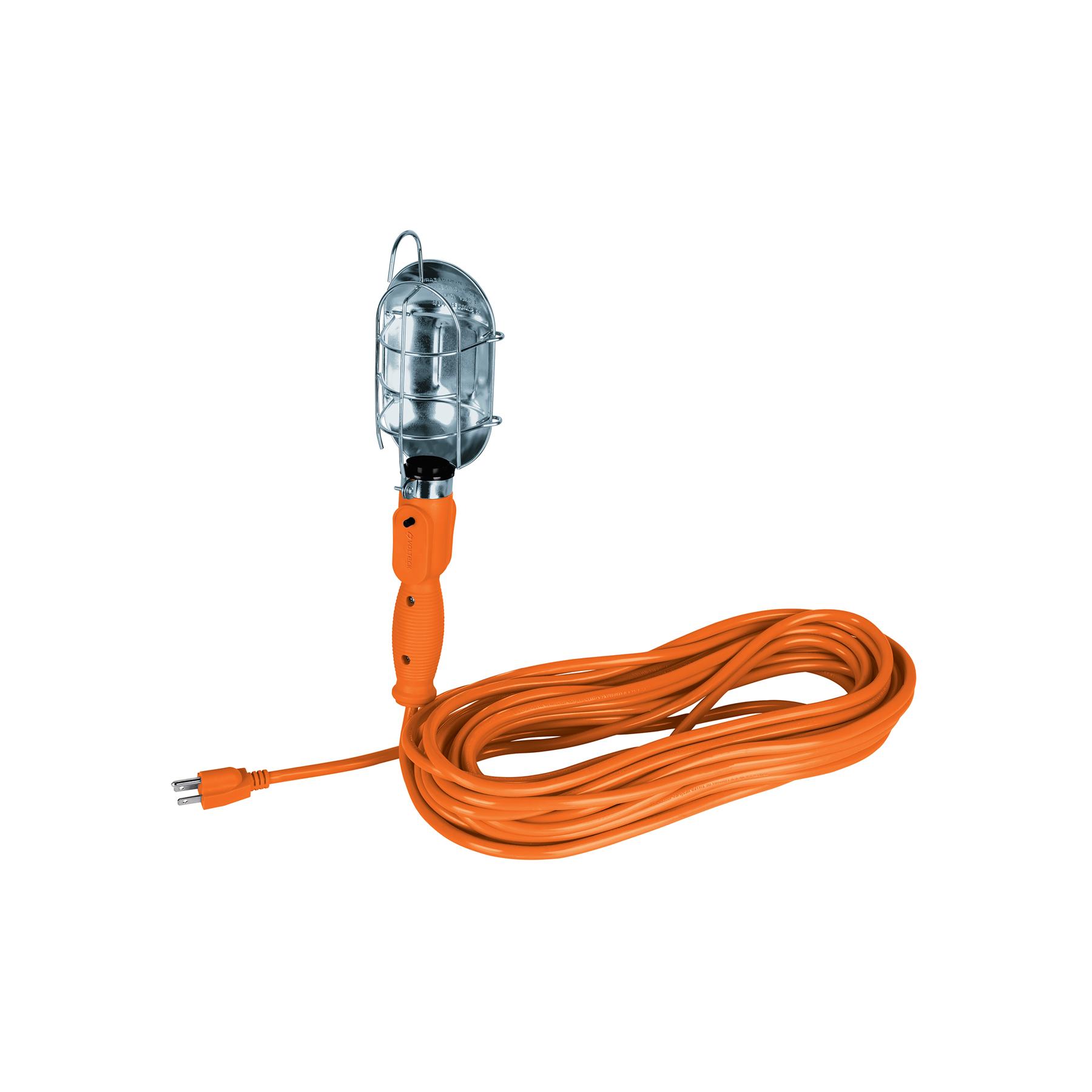 LÁMPARA DE TALLER CON CANASTILLA METÁLICA 14.5 M, VOLTECK