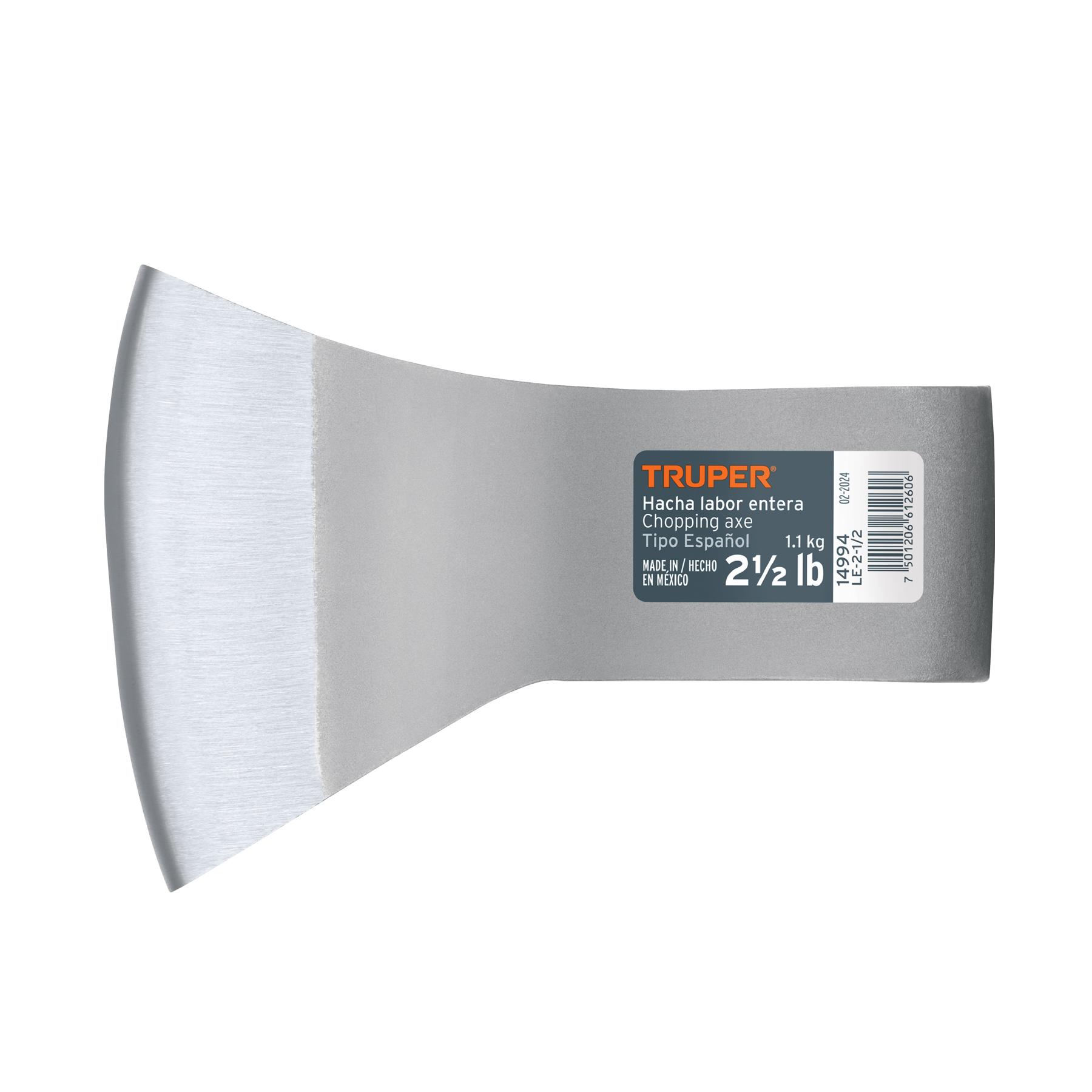HACHA LABOR ENTERA 2-1/2 LB SIN MANGO, TRUPER