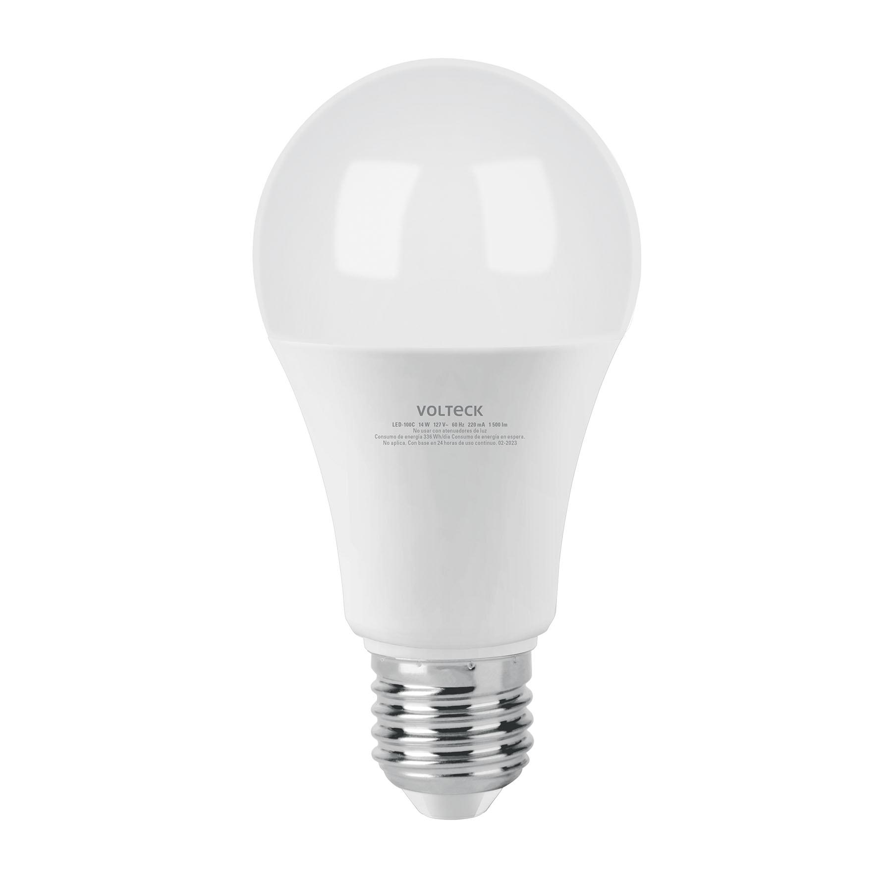 LÁMPARA LED A19 14 W (EQUIV. 100 W), LUZ CÁLIDA, CAJA