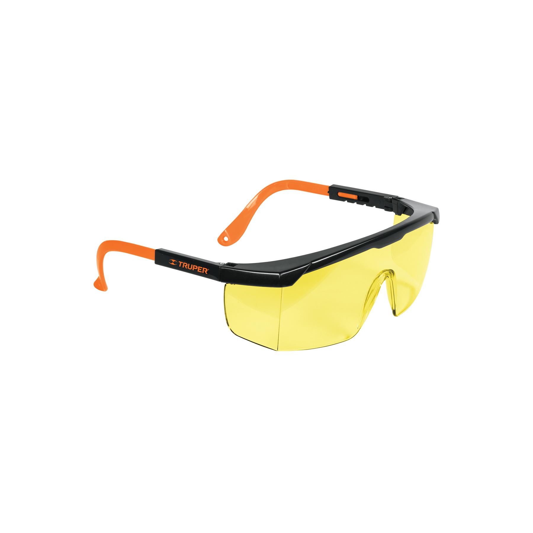 LENTES DE SEGURIDAD AJUSTABLES AMBAR, TRUPER CLASSIC