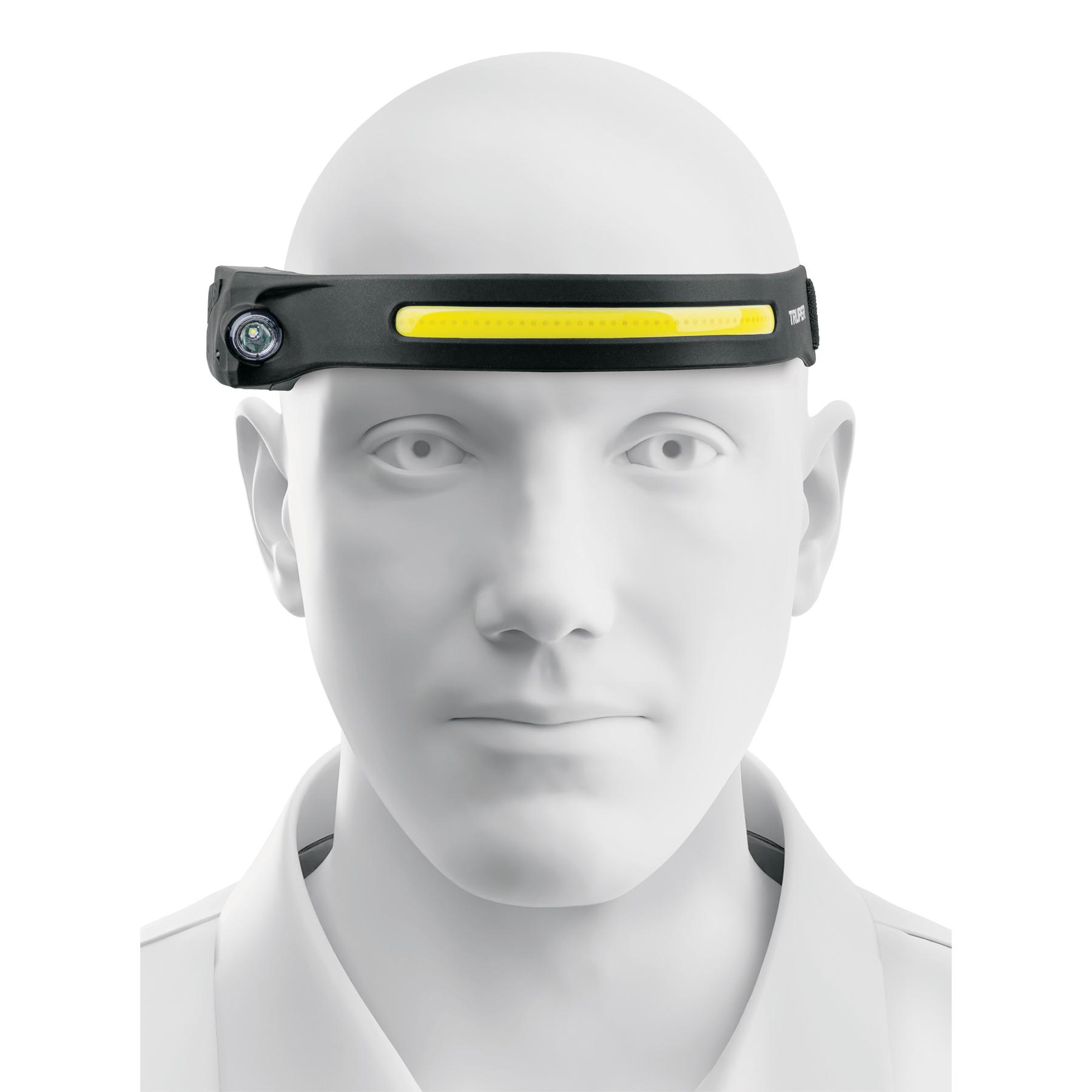 LINTERNA PARA CABEZA TIPO MINERO, 350 LM RECARGABLE