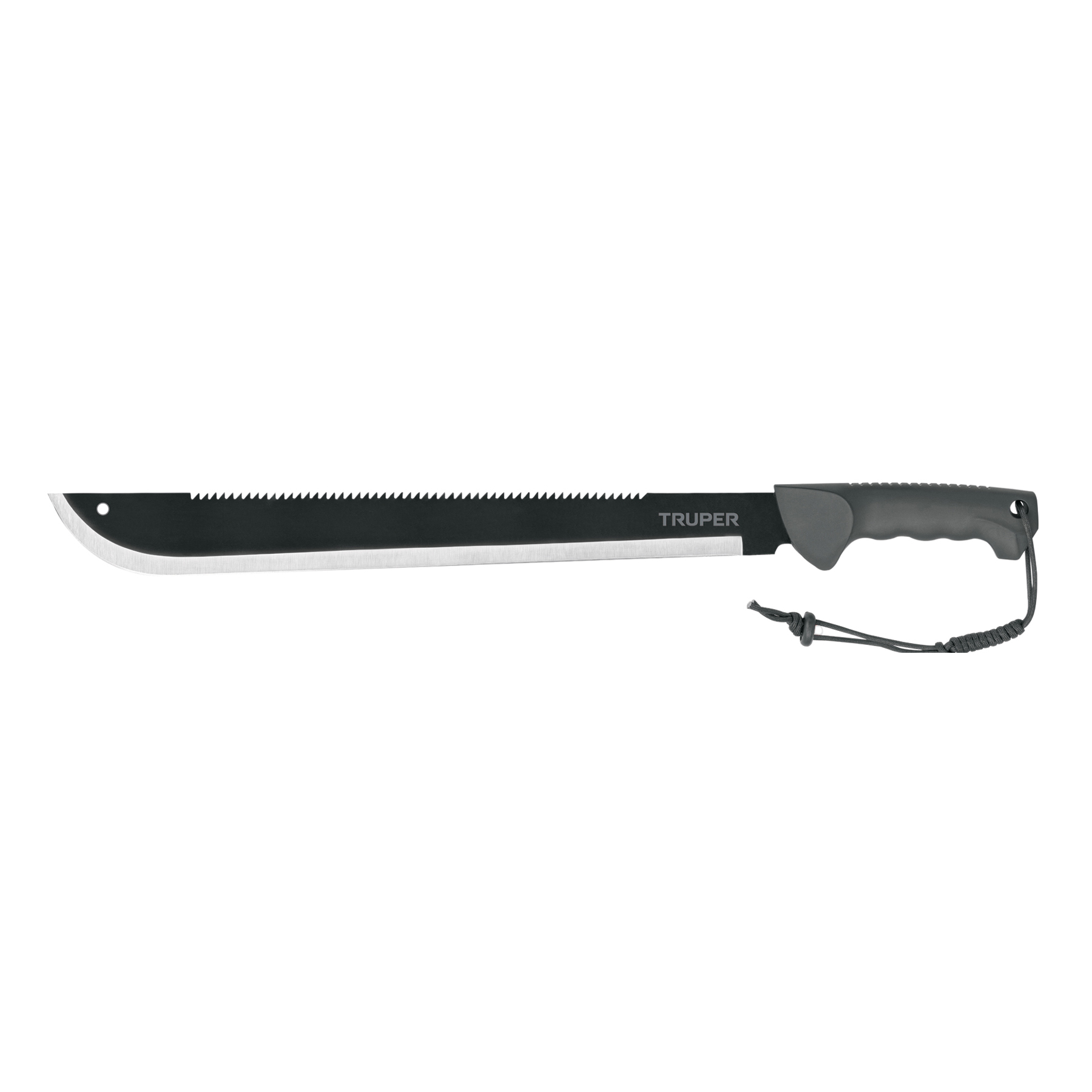 MACHETE DOBLE FILO 18' CACHA BIMATERIAL, CON FUNDA, TRUPER