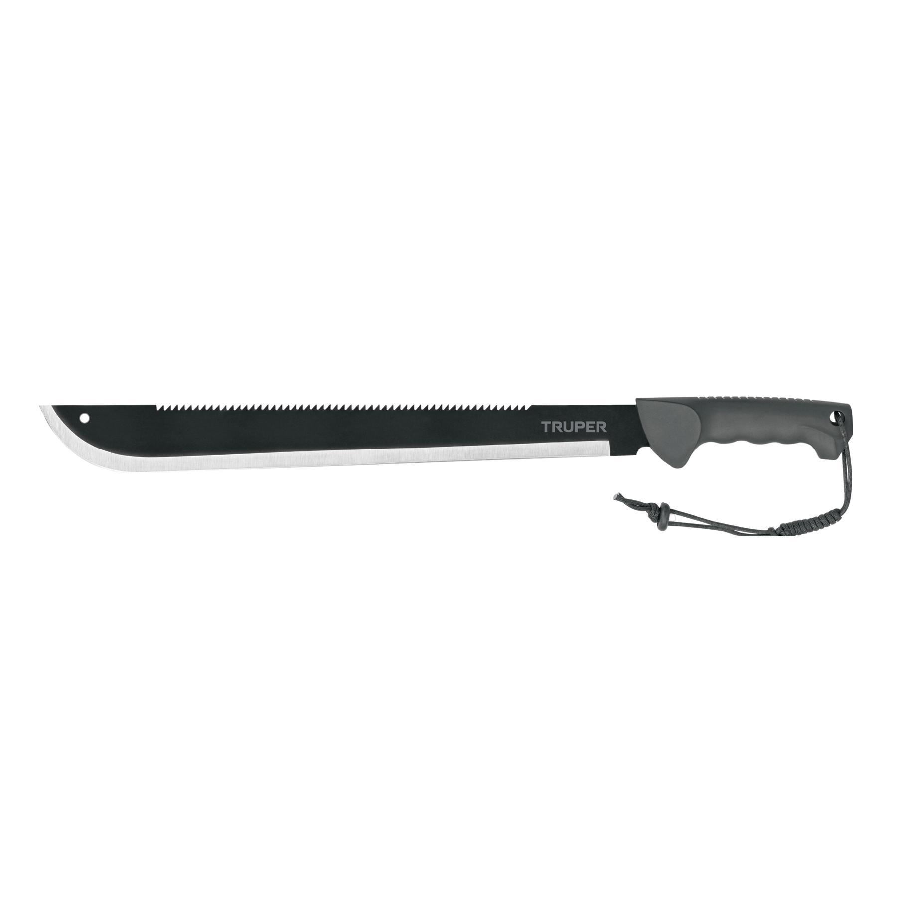 MACHETE DOBLE FILO 18' CACHA BIMATERIAL, CON FUNDA, TRUPER