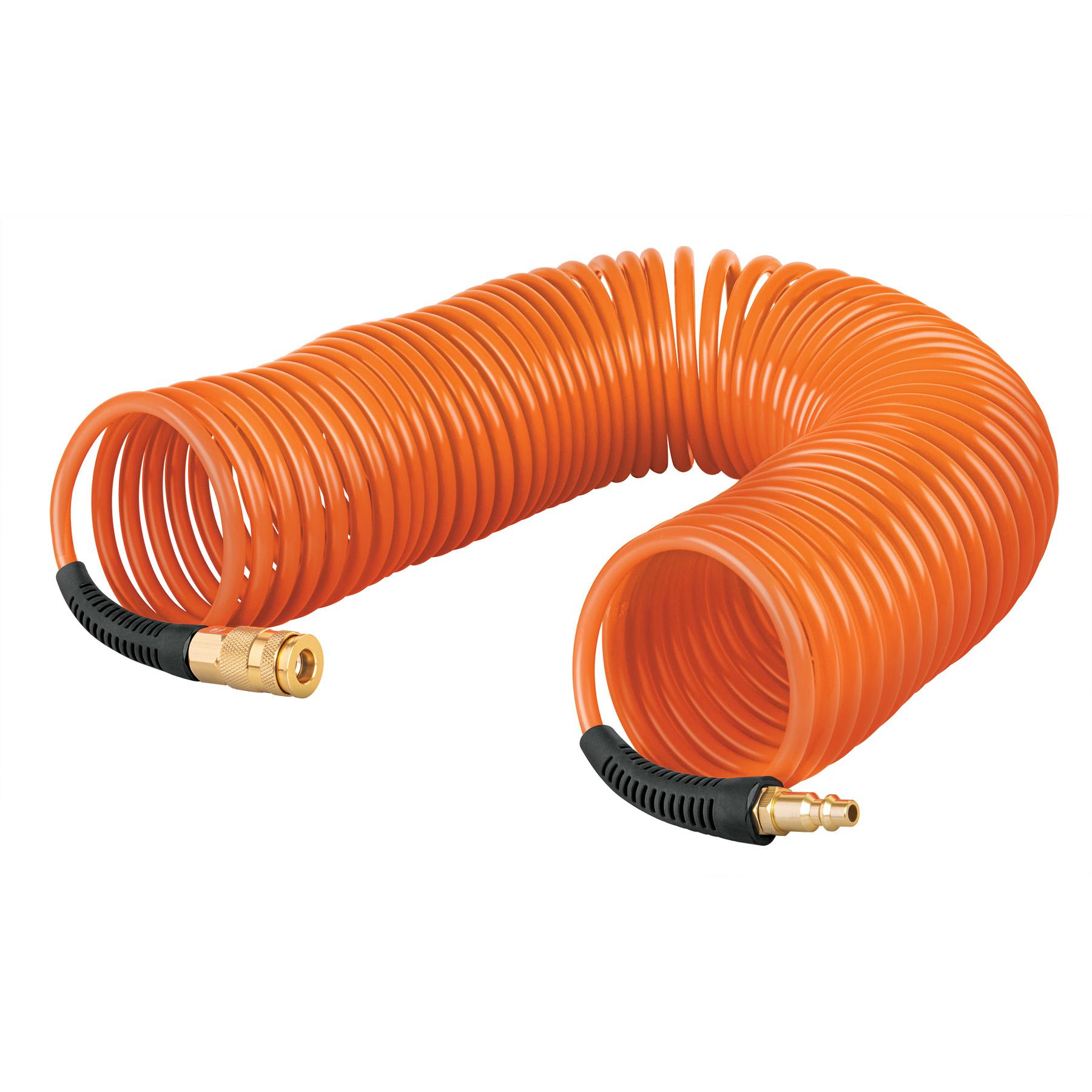 "MANGUERA TIPO RESORTE PARA COMPRESOR, 7.6 M X 1/4"""