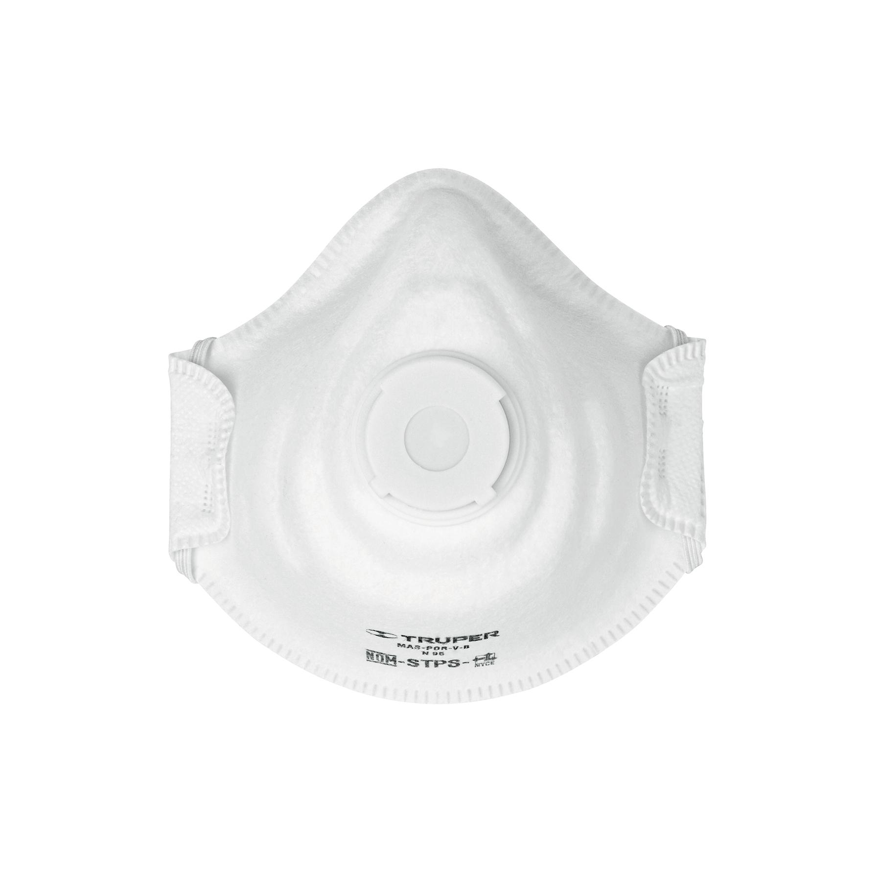 RESPIRADOR N95 CON VÁLVULA PARA POLVOS Y PARTÍCULAS, TRUPER