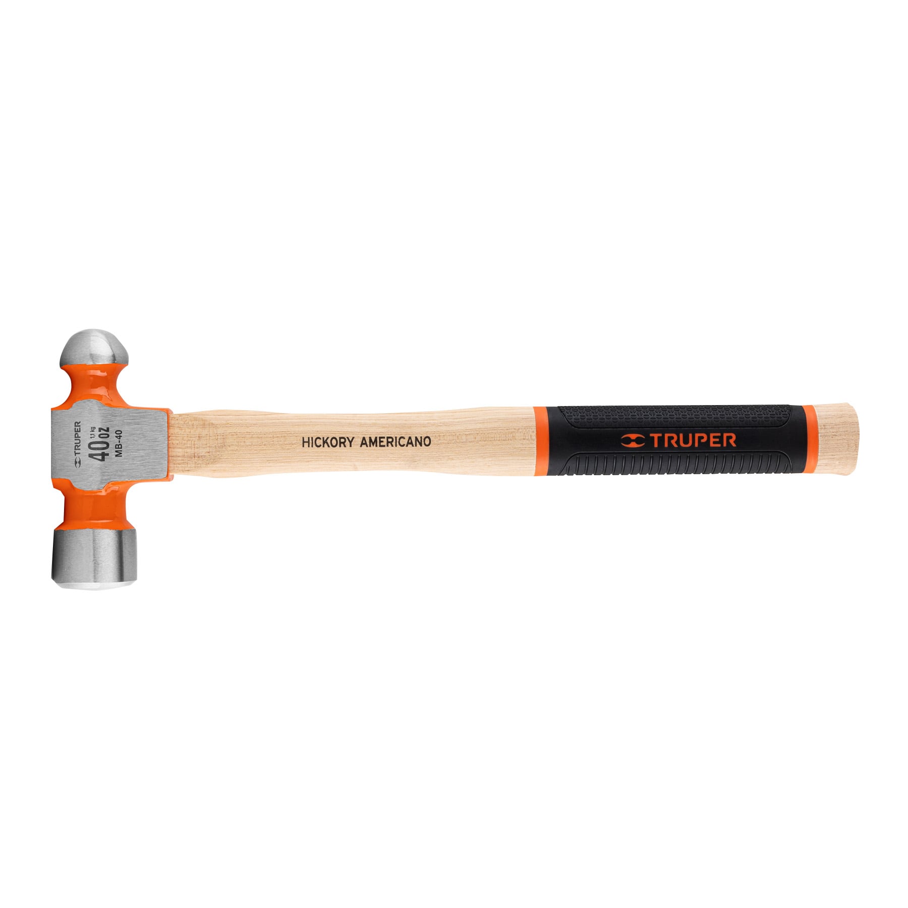 MARTILLO PULIDO DE BOLA 40 OZ MANGO HICKORY, TRUPER GRIP