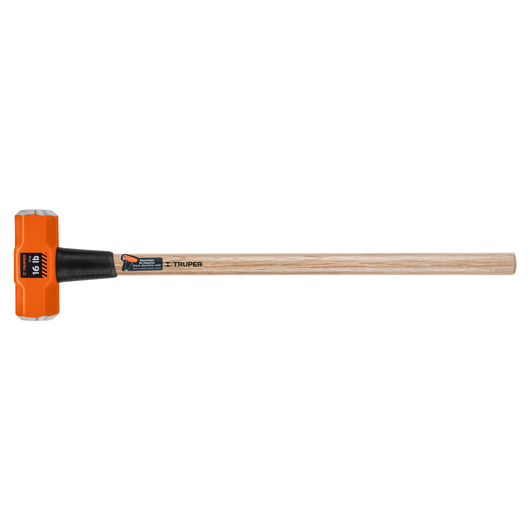 MARRO OCTAGONAL 16 LB, MANGO DE MADERA 36', TRUPER