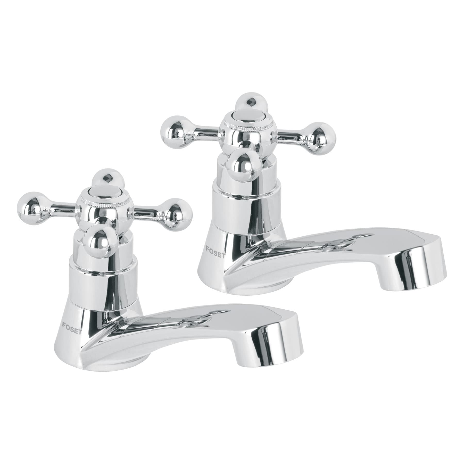 JUEGO 2 LLAVES PARA LAVABO, ABS, MANERALES CRUCETA, BASIC