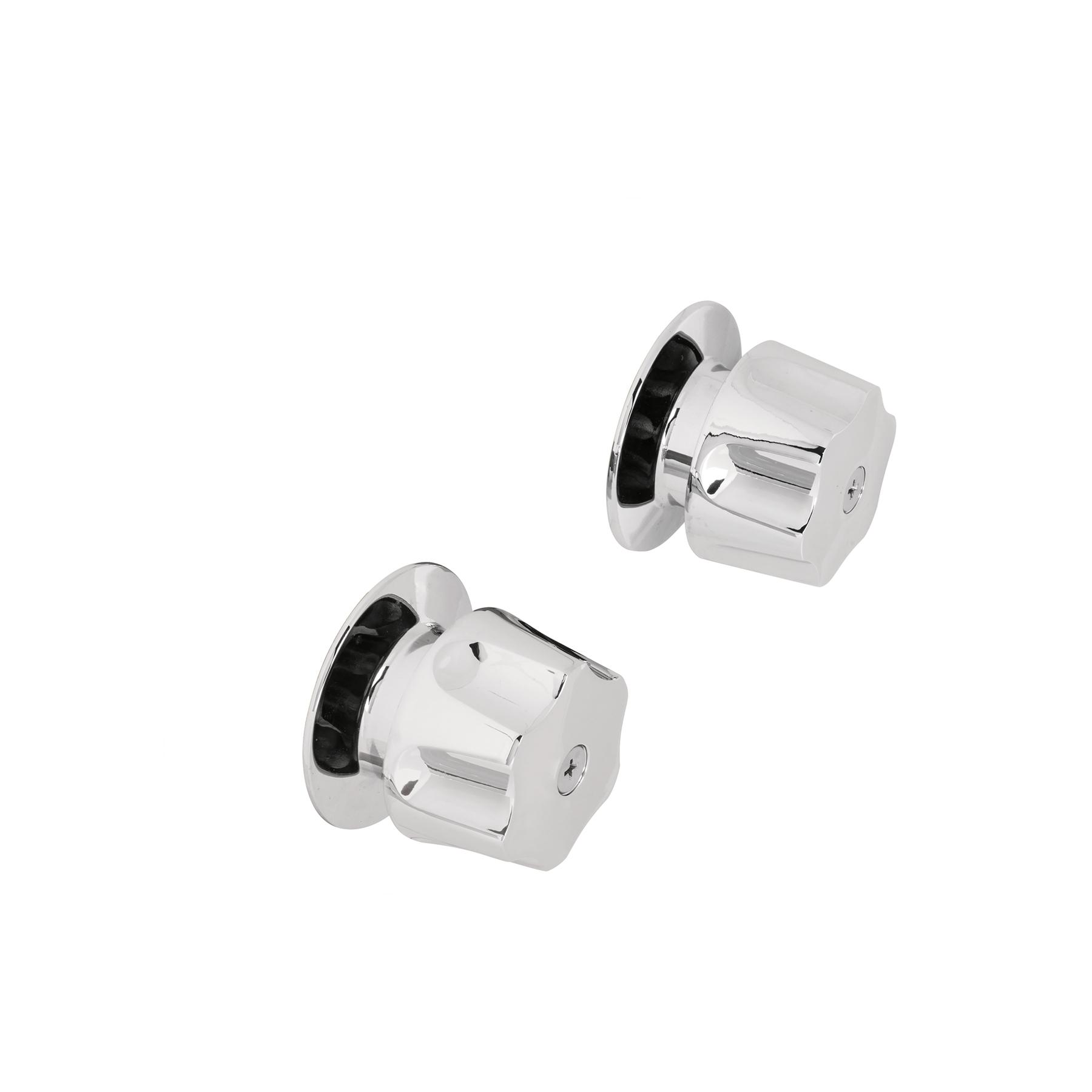 JUEGO DE 2 MANERALES HEX. METÁLICOS PARA REGADERA, BASIC