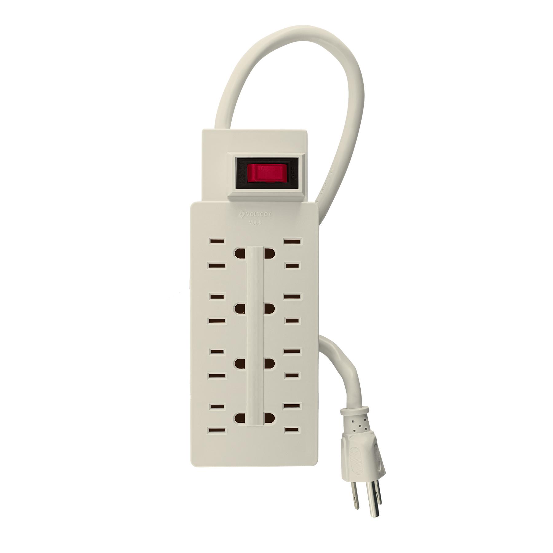 MULTICONTACTO 14 AWG USO RUDO CON 8 ENTRADAS, VOLTECK