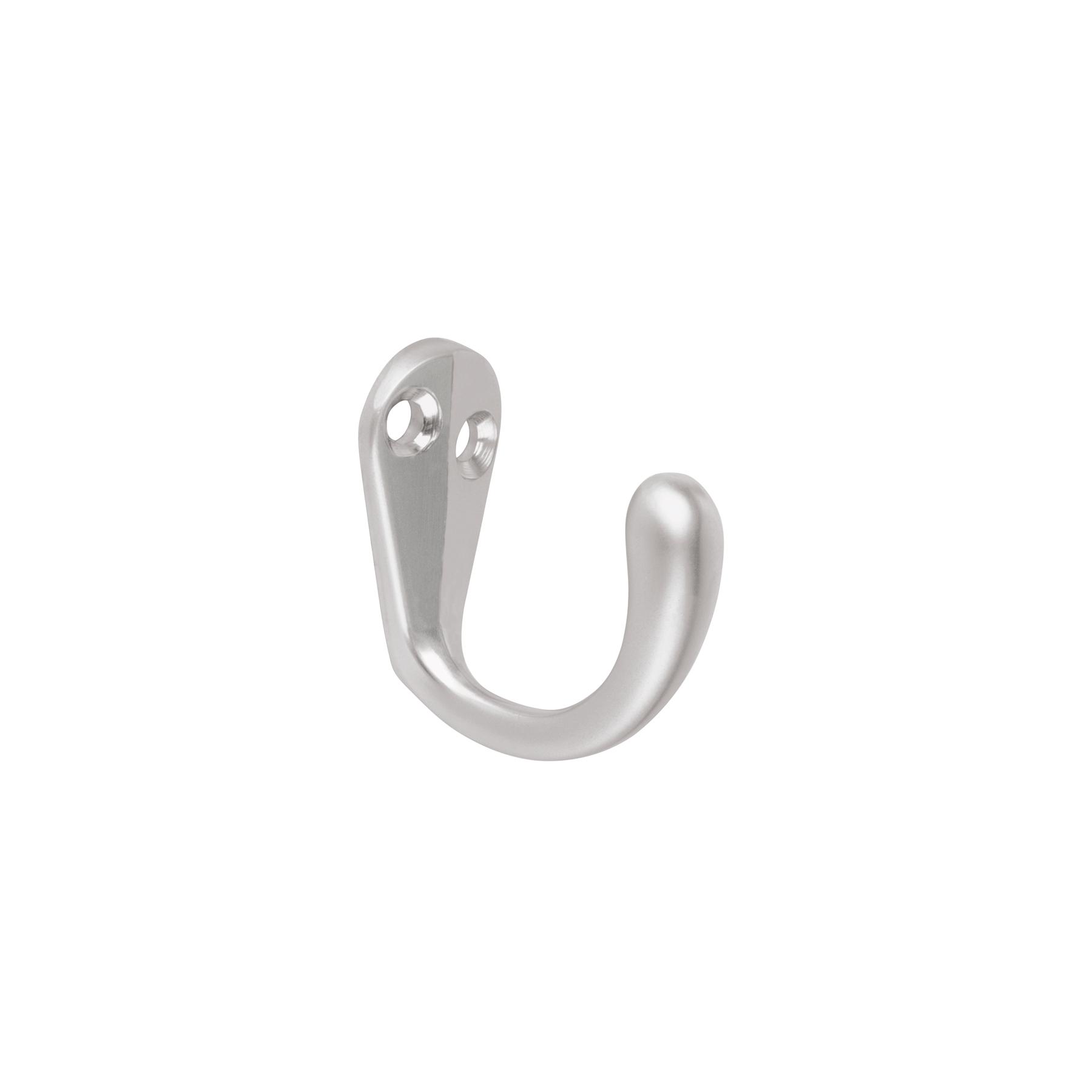 GANCHO SENCILLO TIPO PERCHERO, CROMO MATE, HERMEX