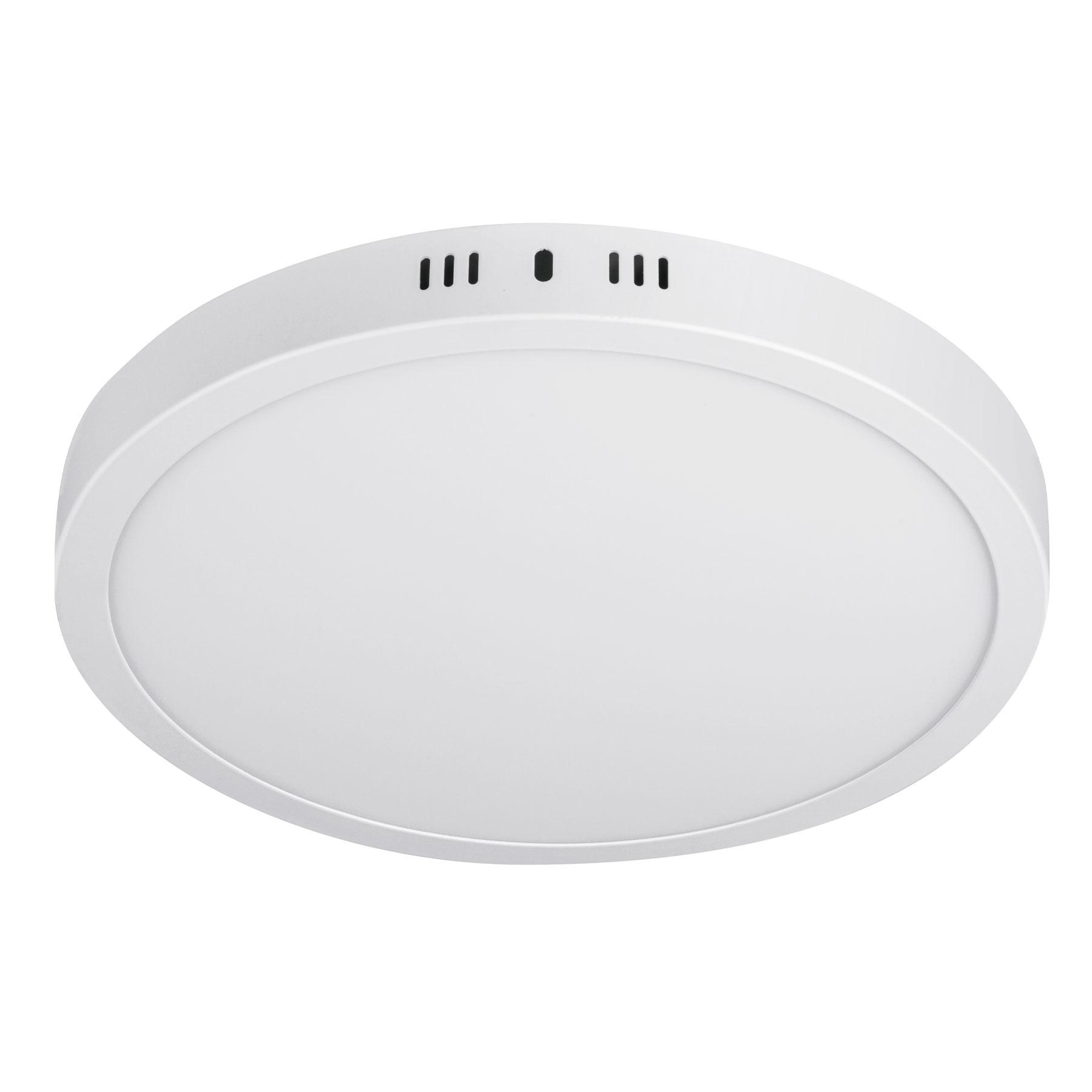 LUMINARIO BLANCO DE LED 24 W REDONDO TIPO PLAFÓN LUZ CÁLIDA