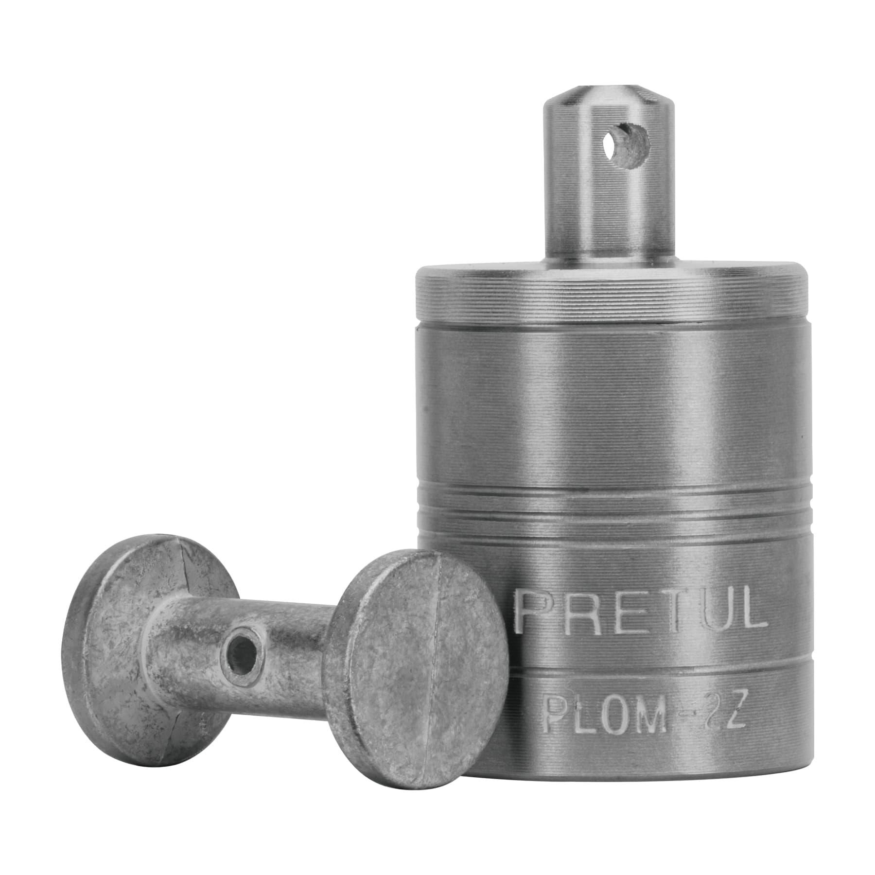 PLOMADA METÁLICA DE 310 G CON CENTRO, PRETUL