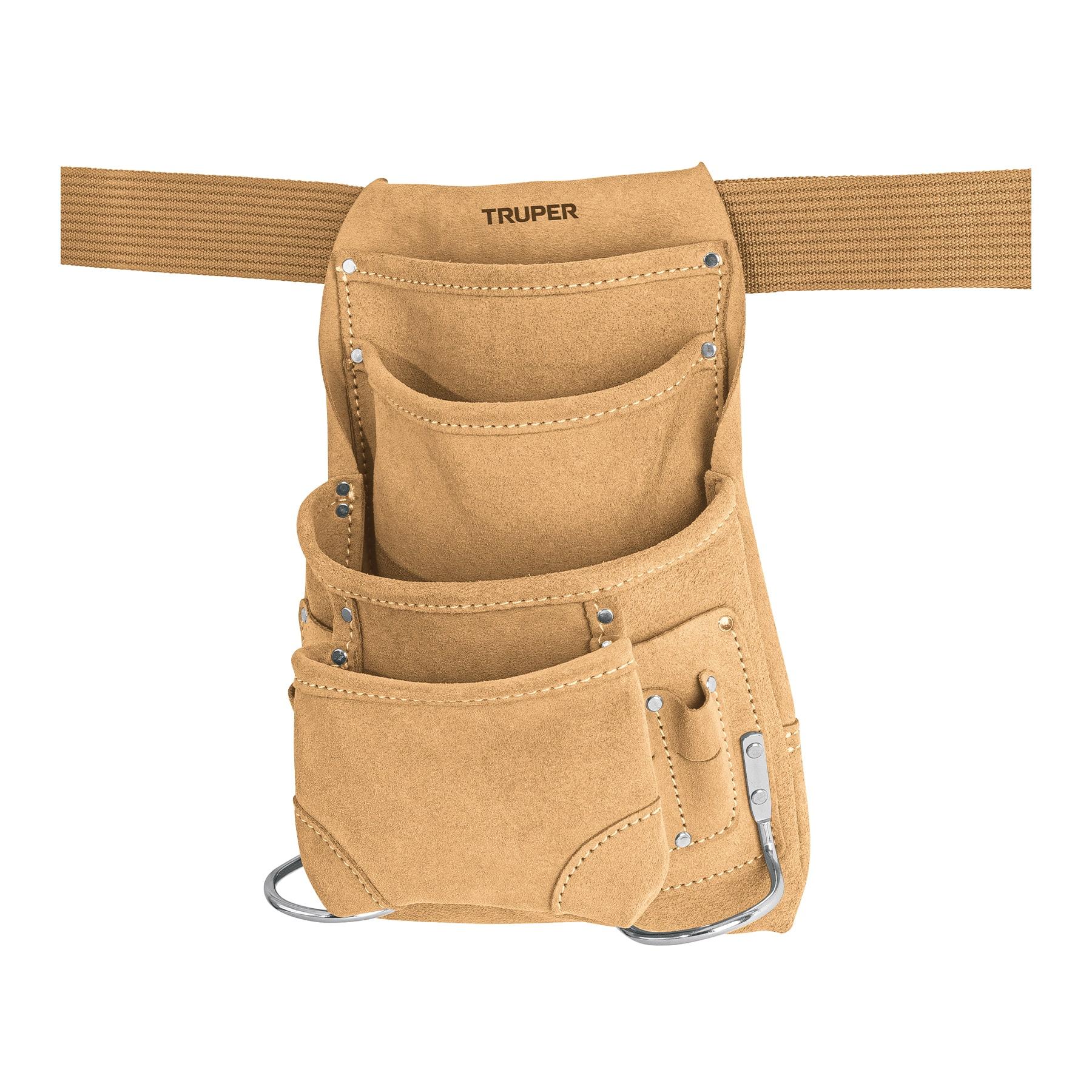 PORTA HERRAMIENTAS DE CARNAZA CON 12 COMPARTIMENTOS, TRUPER