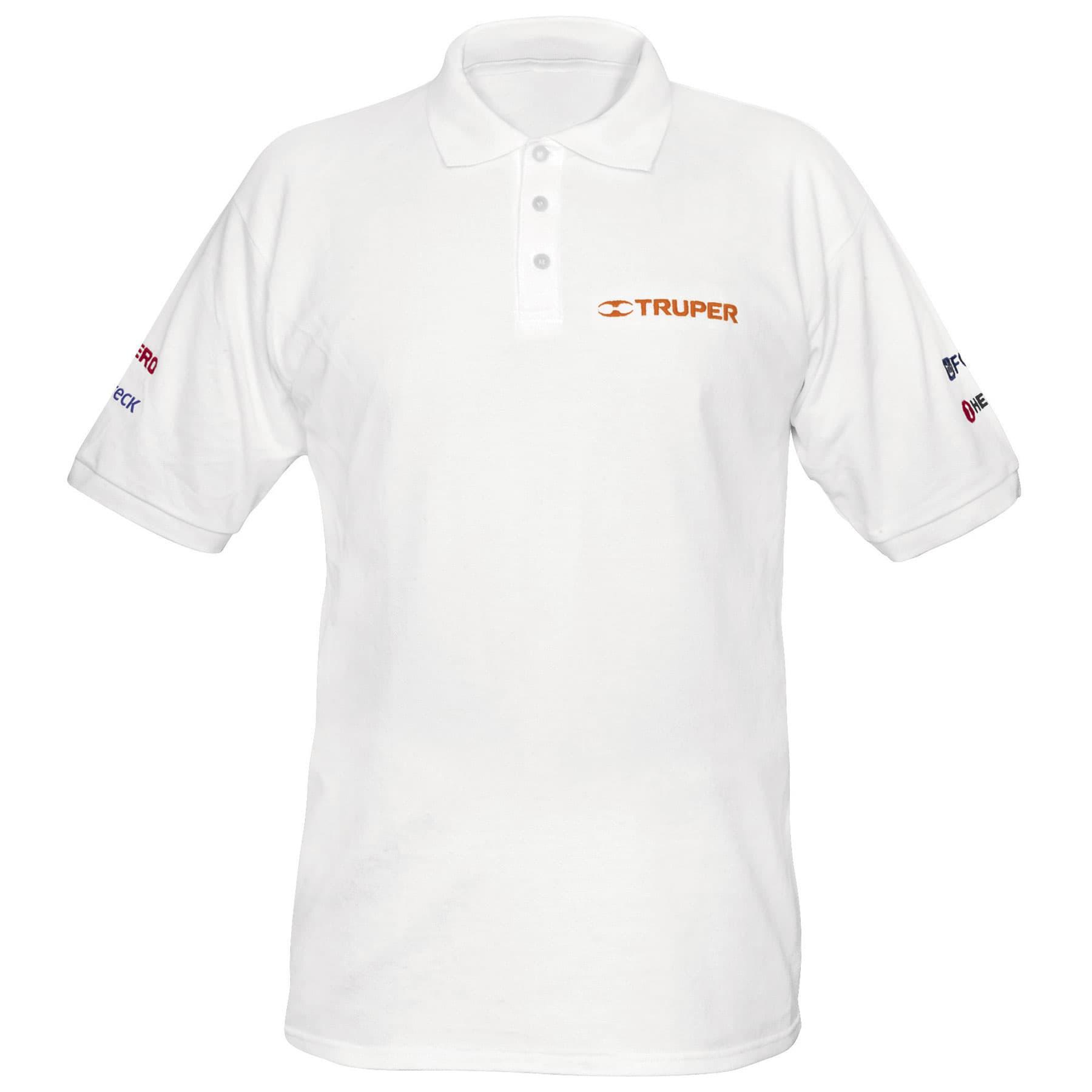PLAYERA POLO BLANCA, PARA CABALLERO, TALLA G, TRUPER