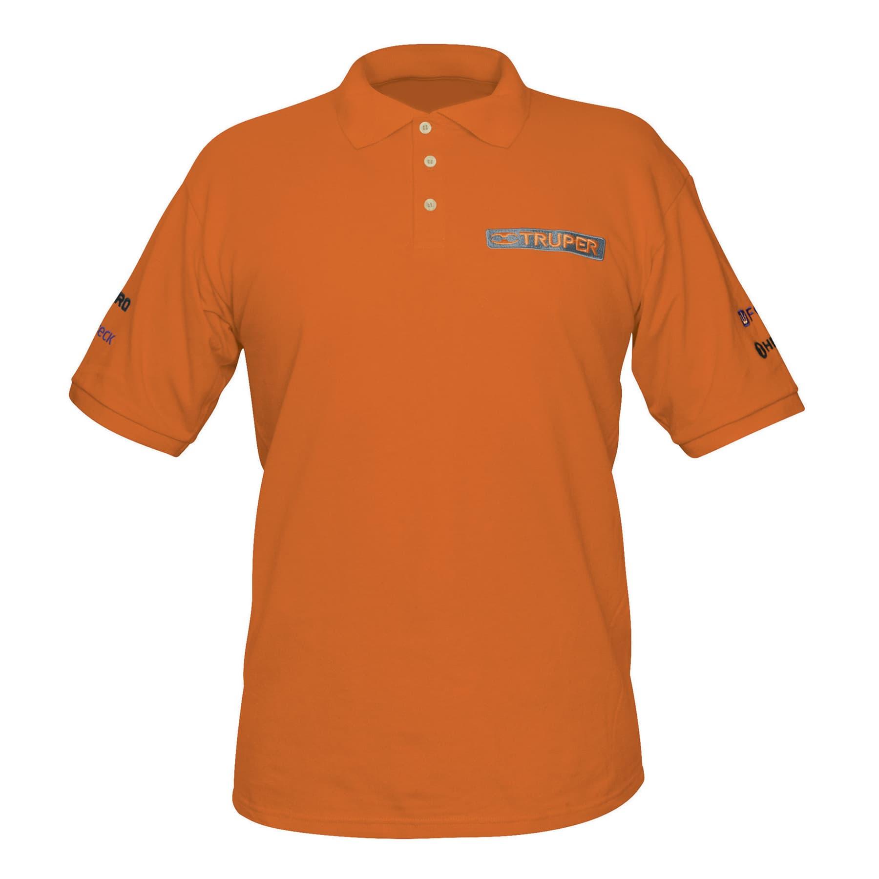 PLAYERA POLO NARANJA, PARA CABALLERO, TALLA M, TRUPER