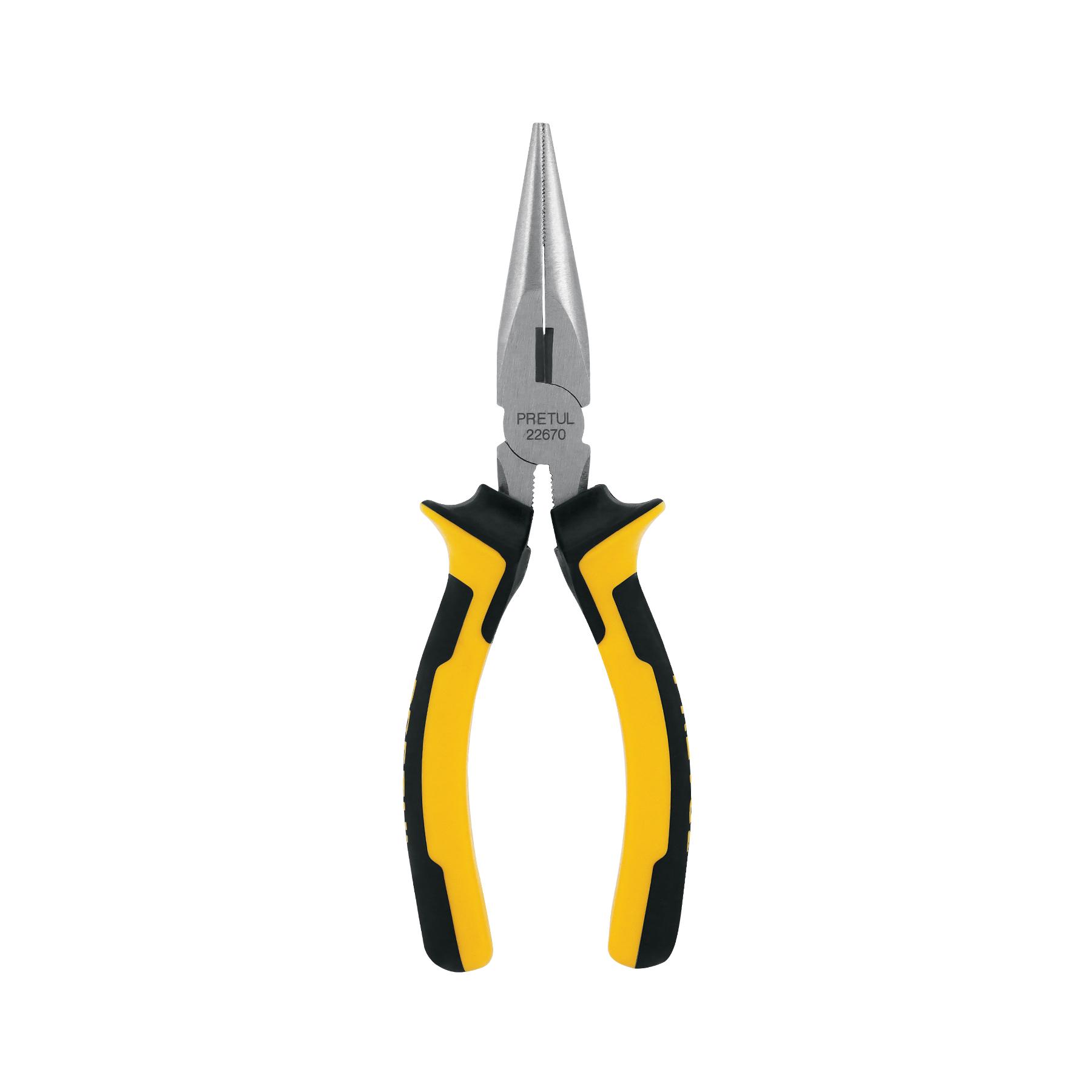 PINZA DE PUNTA Y CORTE 6' MANGO COMFORT GRIP, PRETUL