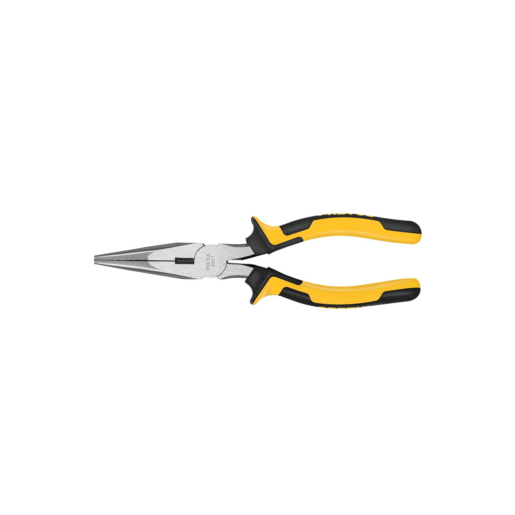 PINZA DE PUNTA Y CORTE 8' MANGO COMFORT GRIP, PRETUL