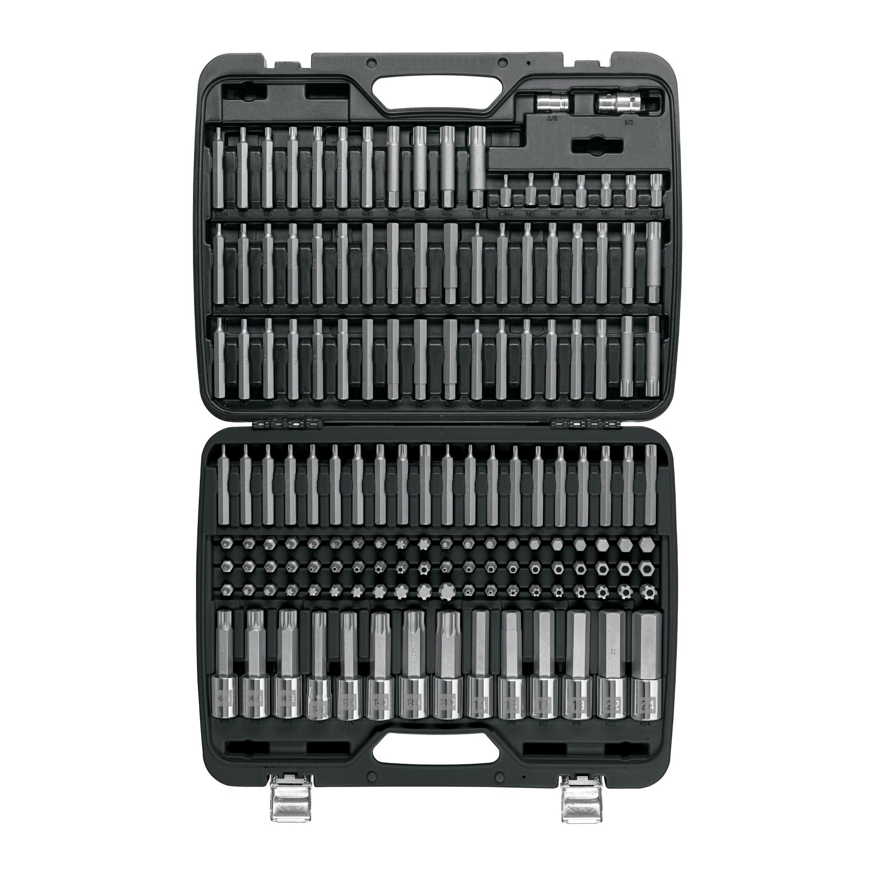 JGO PROFESIONAL DE PUNTAS Y DADOS CON PUNTA P/MÉCANICA 150PZ