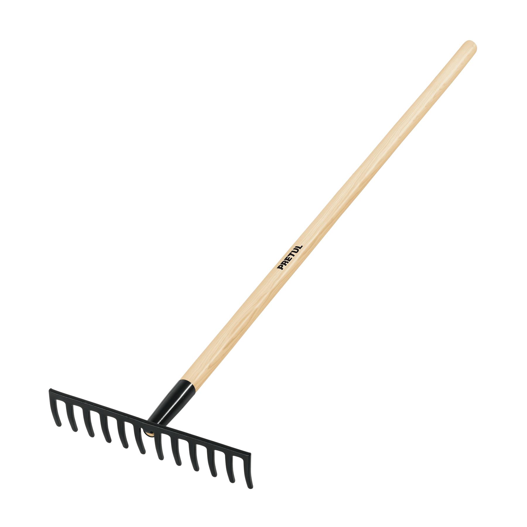 RASTRILLO RECTO DE 12 DIENTES, MANGO DE 48', PRETUL