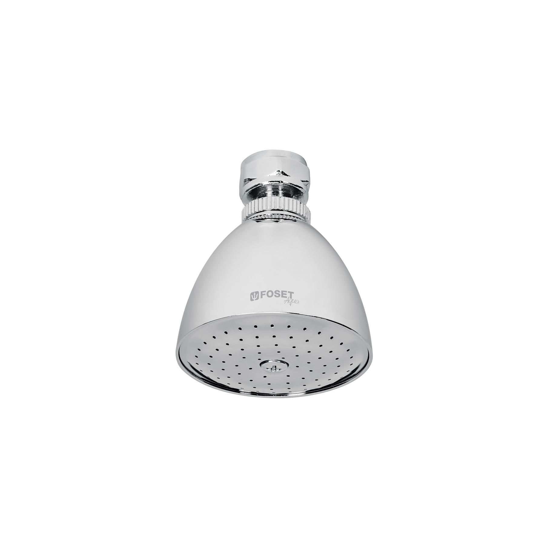 REGADERA CÓNICA METÁLICA 2-1/2' SIN BRAZO, FOSET AQUA