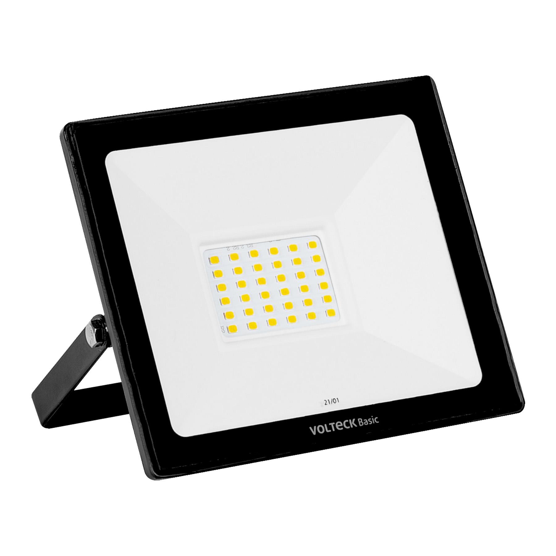 REFLECTOR ULTRA DELGADO LED 30 W LUZ DE DÍA, VOLTECK BASIC