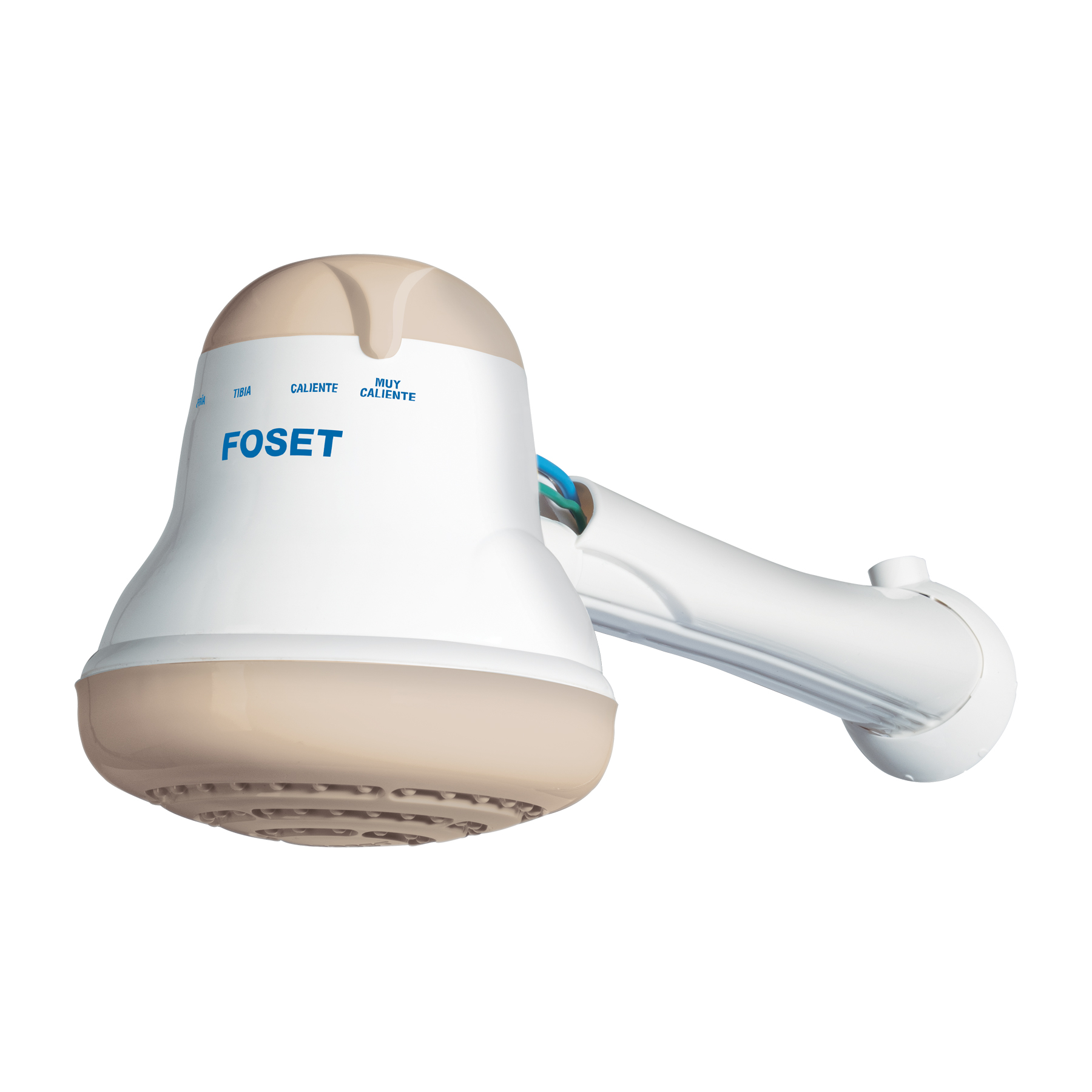 REGADERA ELÉCTRICA DE 4 TEMPERATURAS, 5-3/4', BEIGE, FOSET