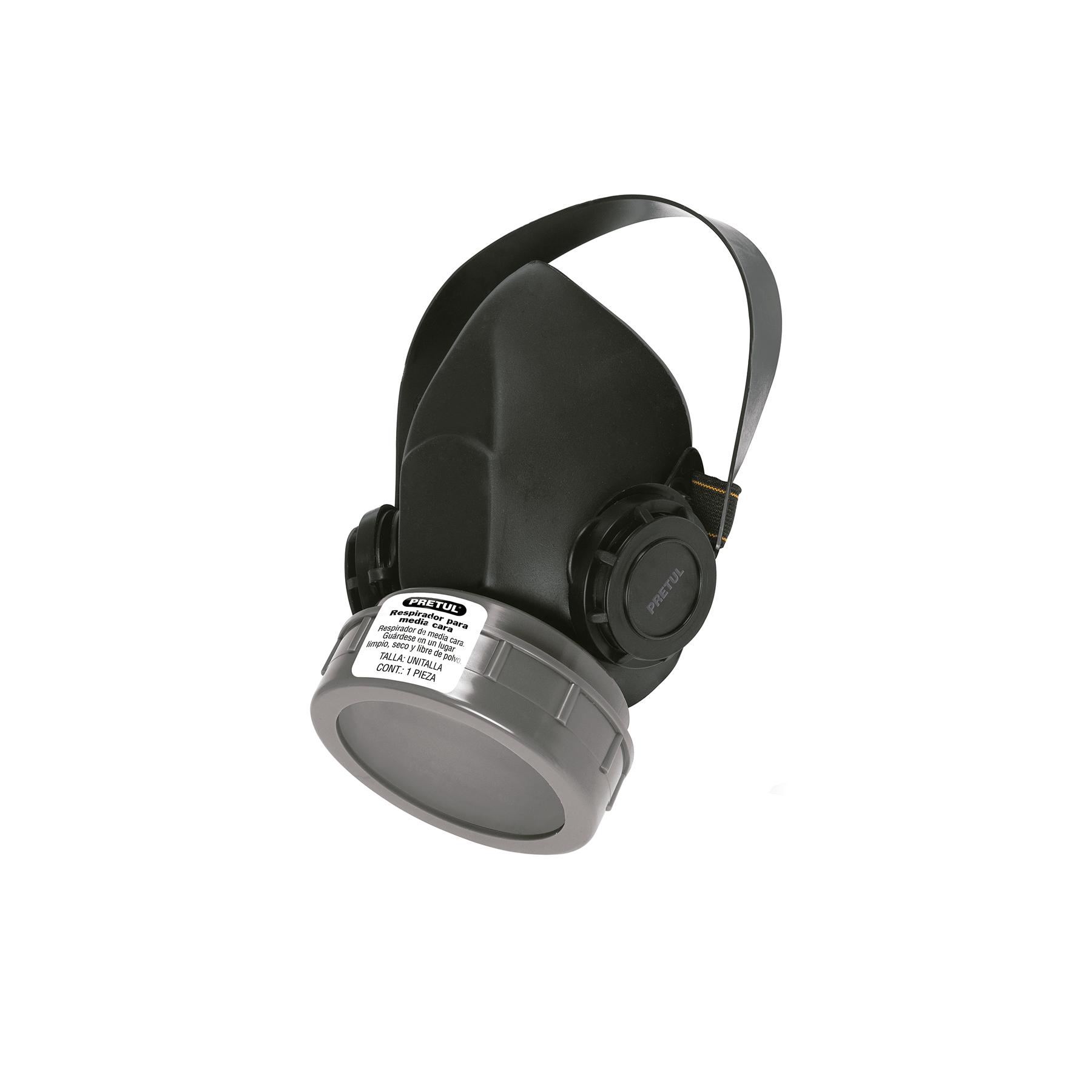 RESPIRADOR SIN CARTUCHO, 1 FILTRO, PRETUL