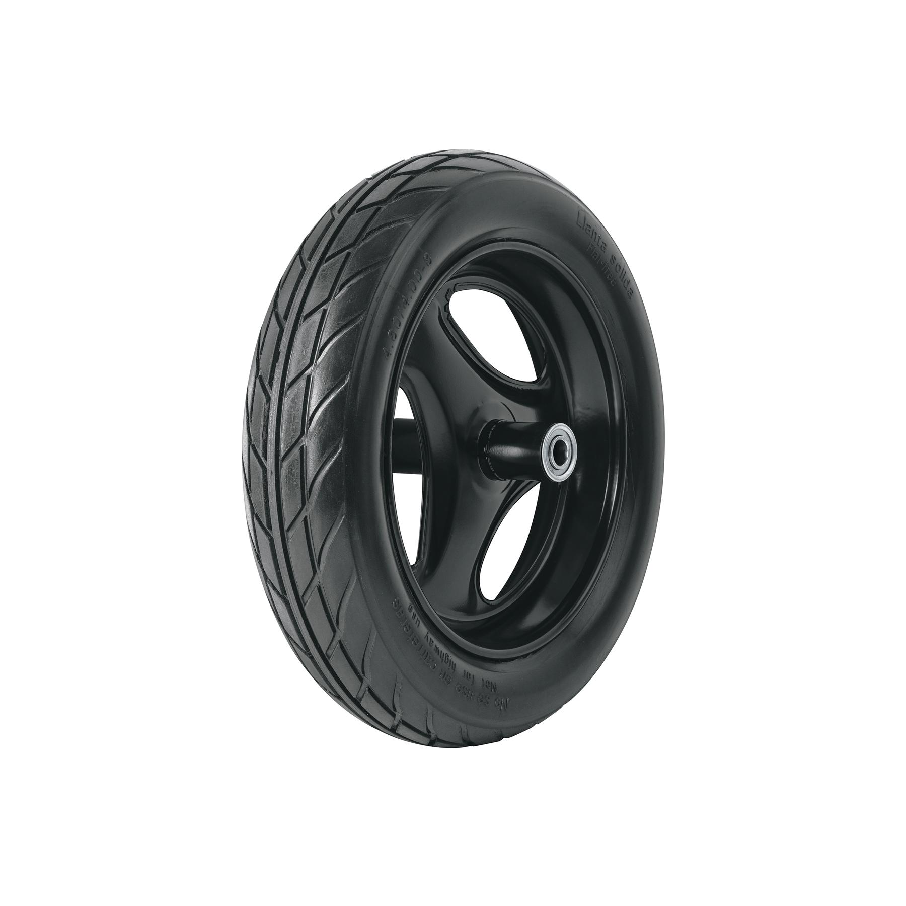 LLANTA COMPLETA IMPONCHABLE 16', INCLUYE EJE Y BALEROS