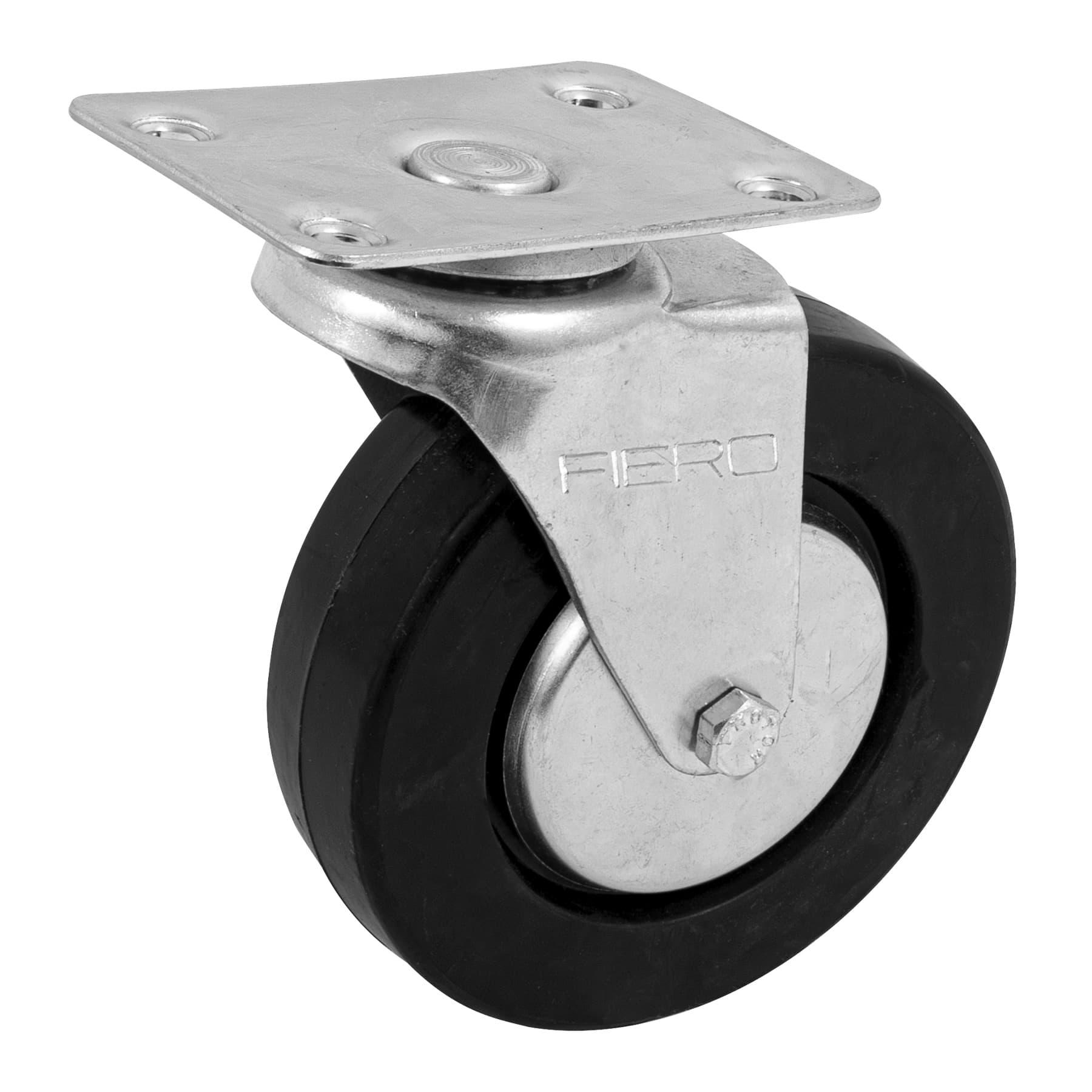 RODAJA HULE 5', PLACA GIRATORIA CON BALERO, CARGA 60 KG