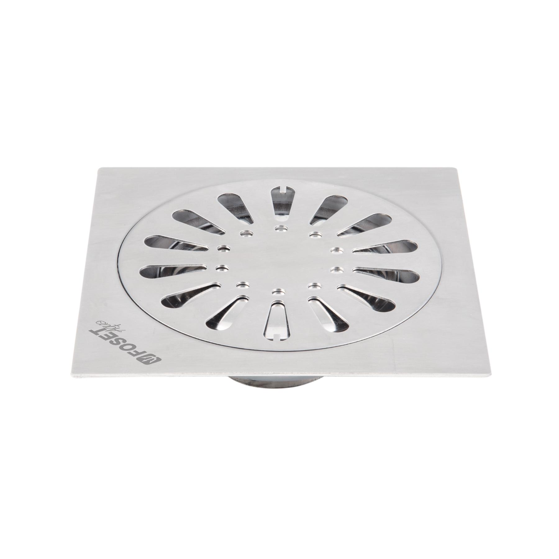 "RESUMIDERO CUADRADO 6""X 6"", ACERO INOXIDABLE"