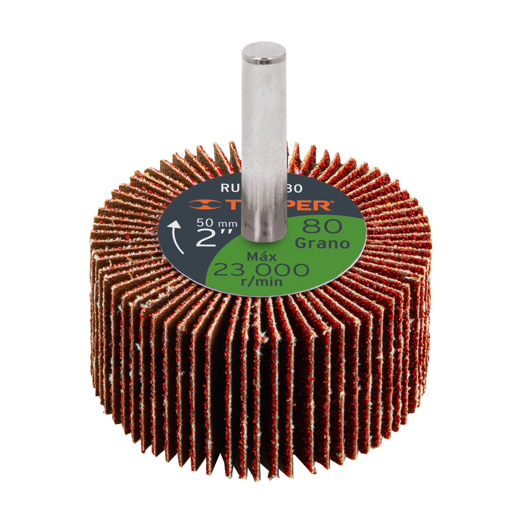 RUEDA FLAP DE 2', GRANO 80, TRUPER