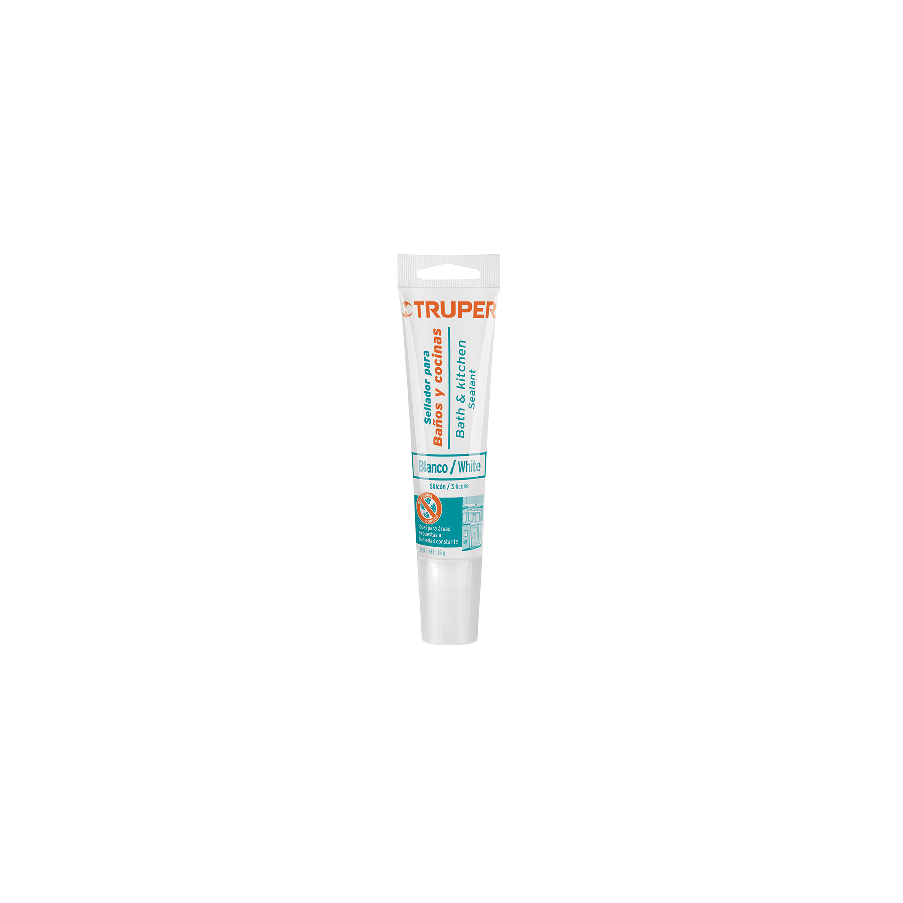 SELLADOR BLANCO PARA BAÑOS Y COCINAS, 85 G, TRUPER