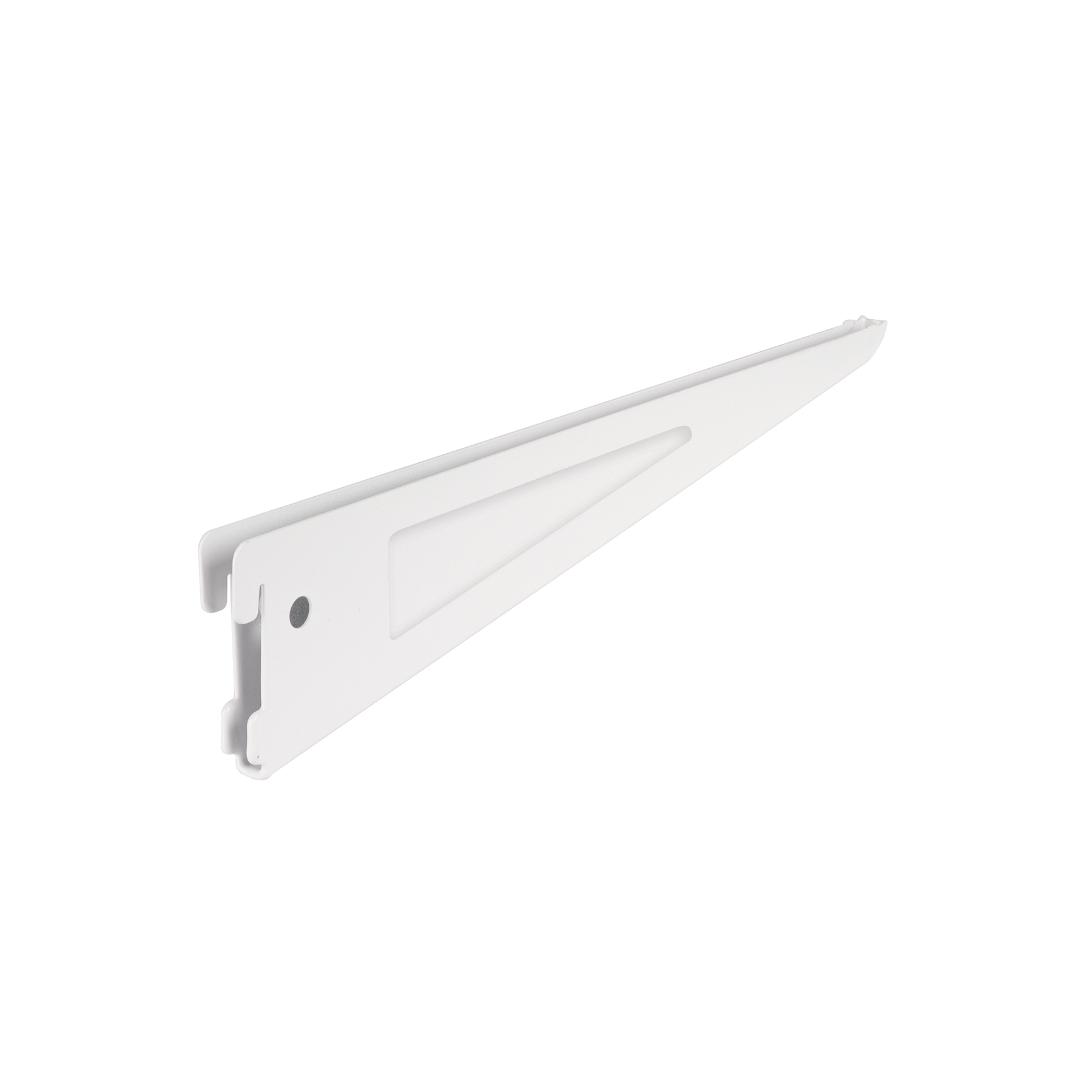 MÉNSULA PLANA BLANCA PARA CREMALLERA DOBLE, 32CM, FIERO
