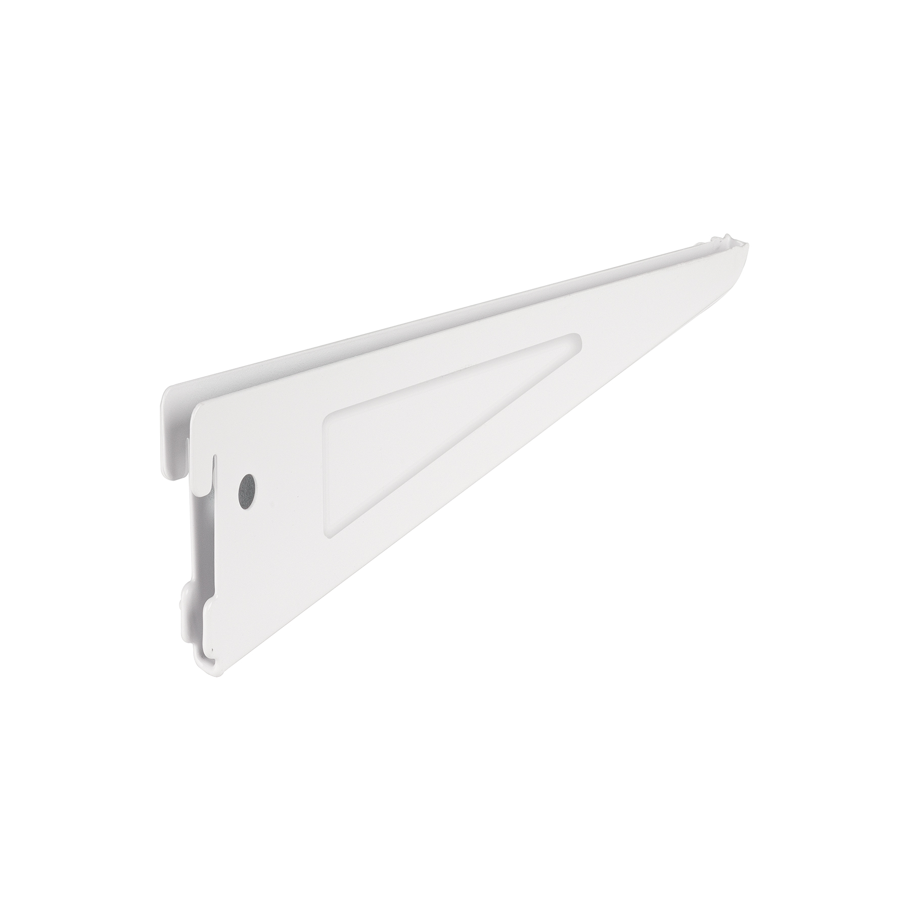 MÉNSULA PLANA BLANCA PARA CREMALLERA DOBLE, 22CM, FIERO