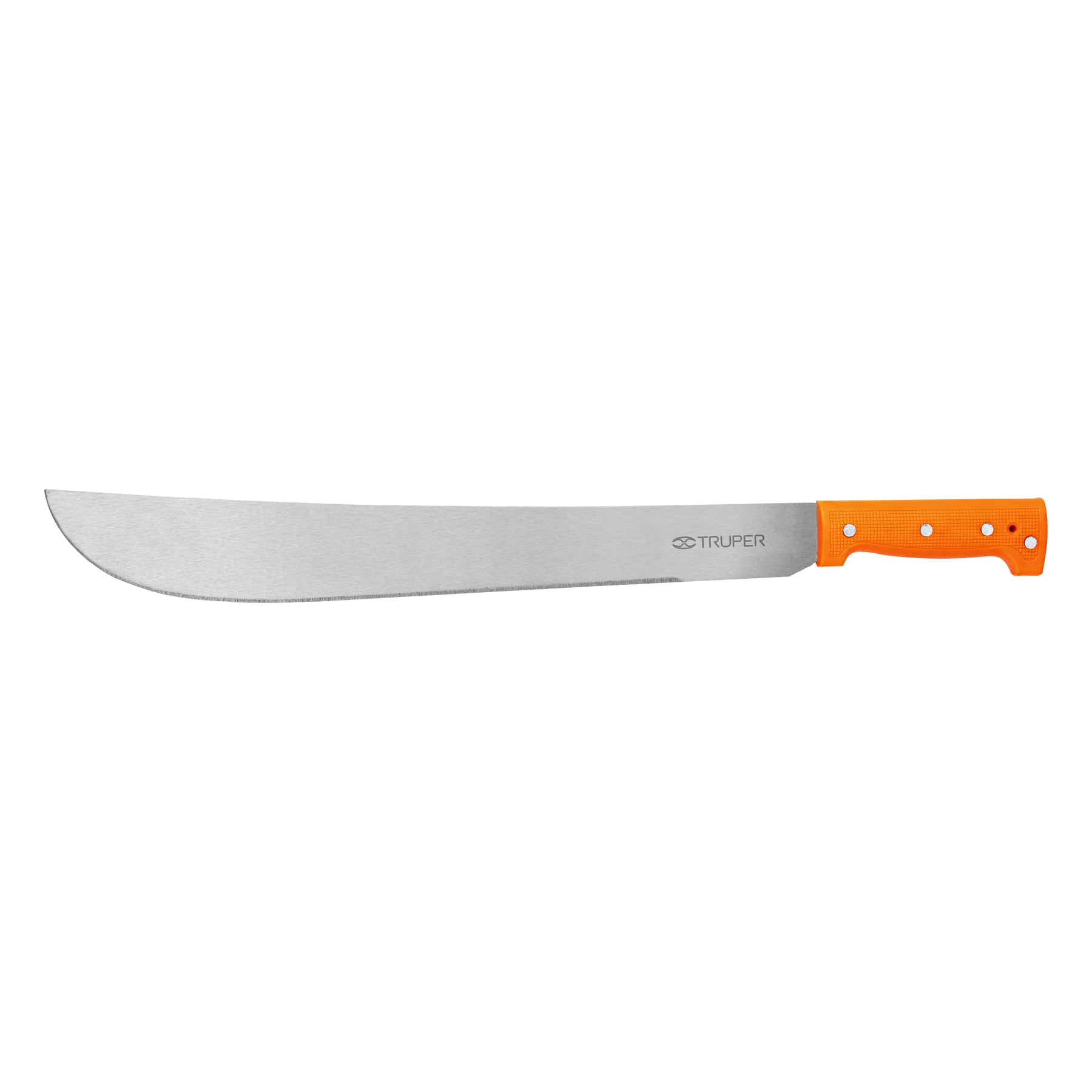 MACHETE ESTÁNDAR 18' CACHA NARANJA REMACHADA, TRUPER