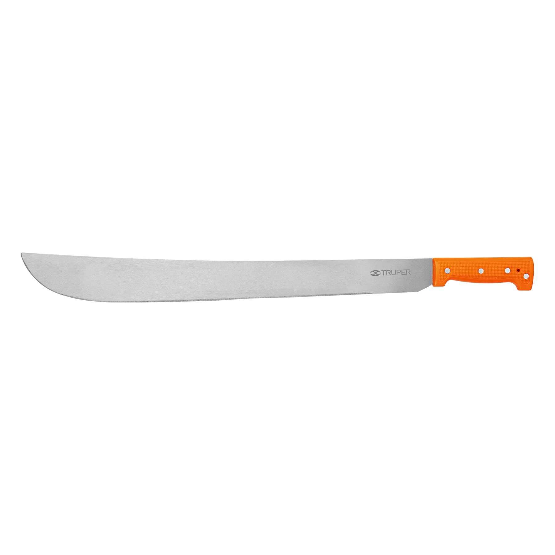 MACHETE ESTÁNDAR 22' CACHA NARANJA REMACHADA, TRUPER