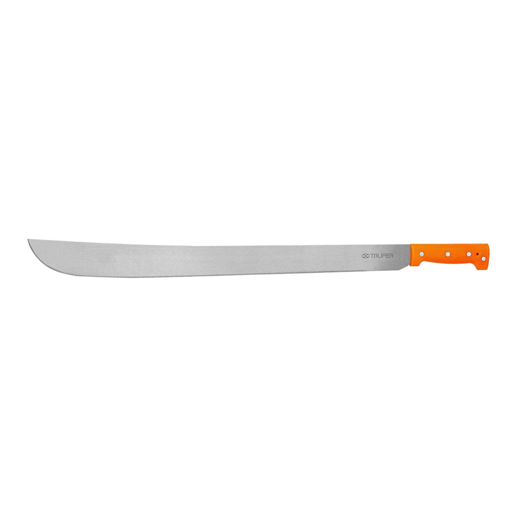 MACHETE ESTÁNDAR 26' CACHA NARANJA REMACHADA, TRUPER