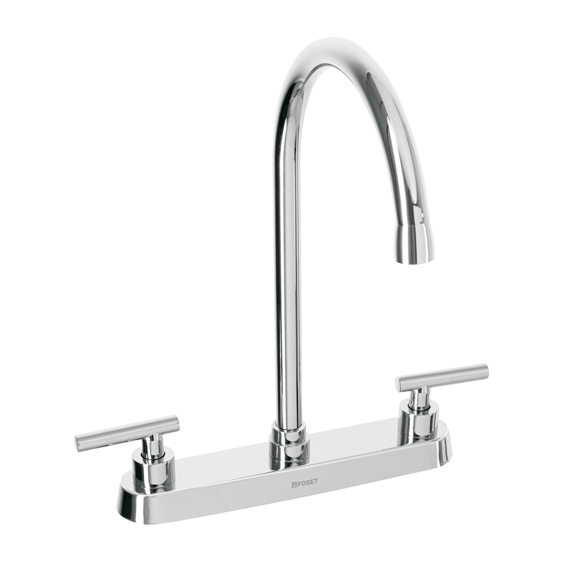 MEZCLADORA PARA FREGADERO, MANERALES PALANCA, CROMO, TUBIG