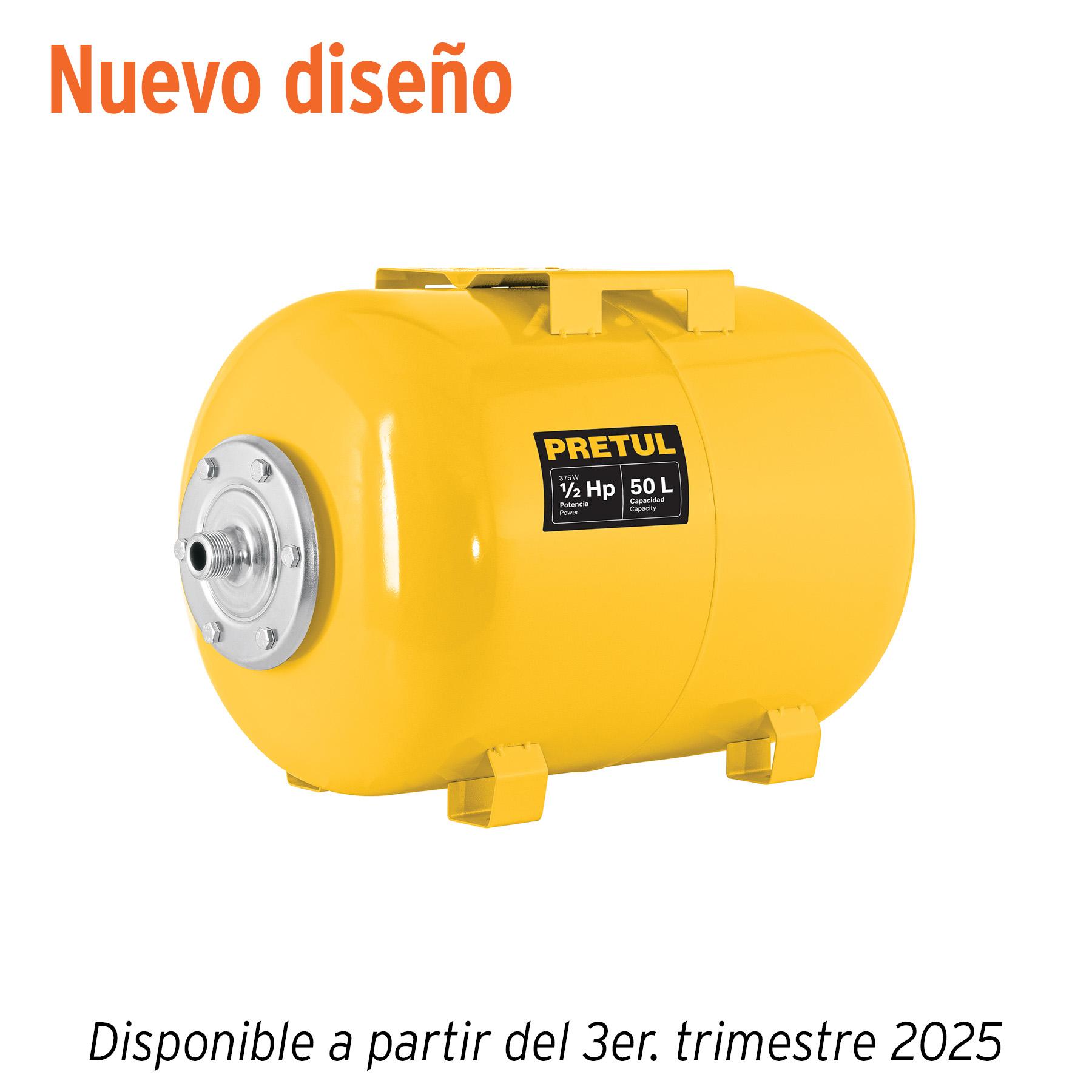 TANQUE PARA BOMBA HIDRONEUMÁTICA HIDR-1/2X50P, PRETUL